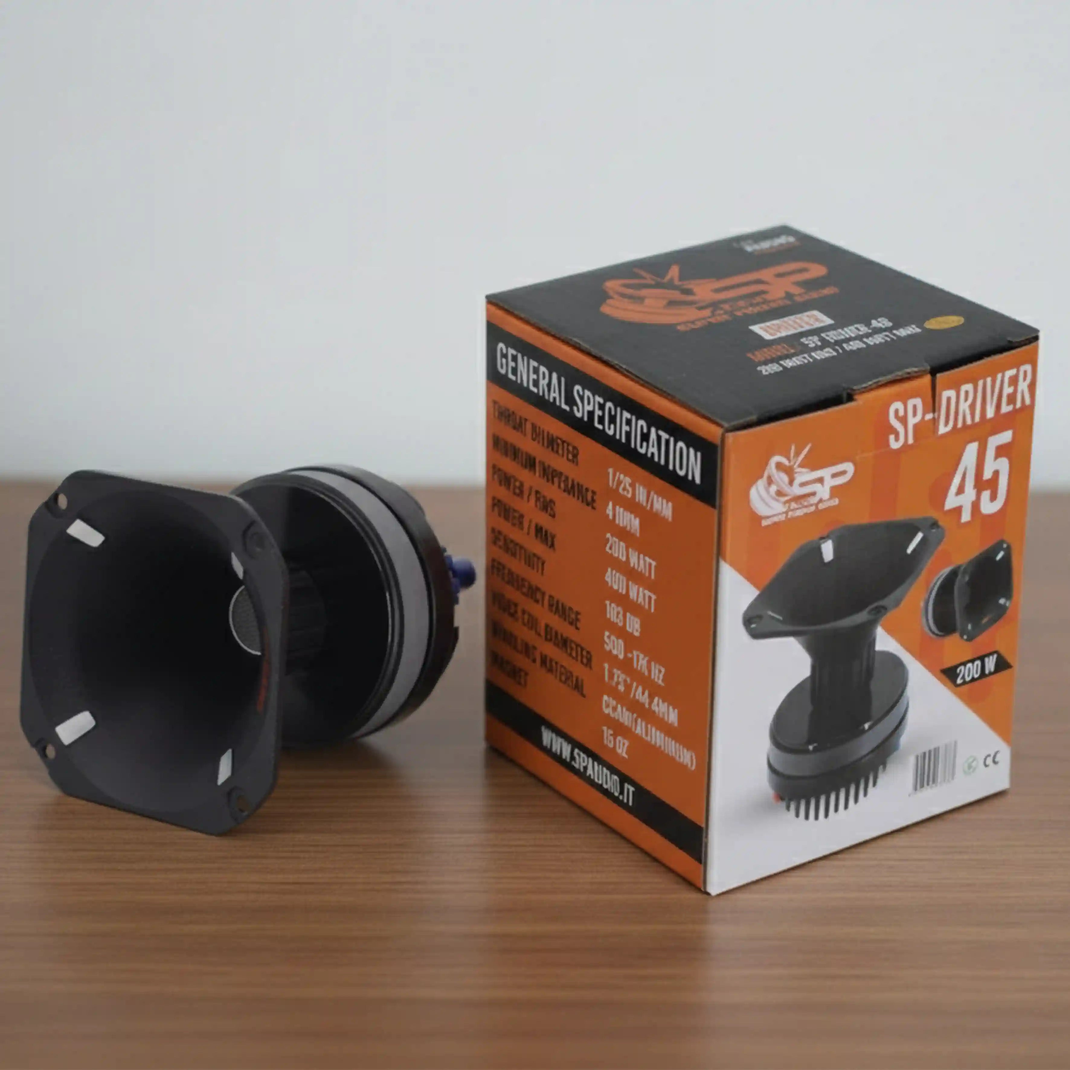 SP DRIVER 45 COMPLETE DRIVER WITH HORN 200W RMS (UNIT PRICE)