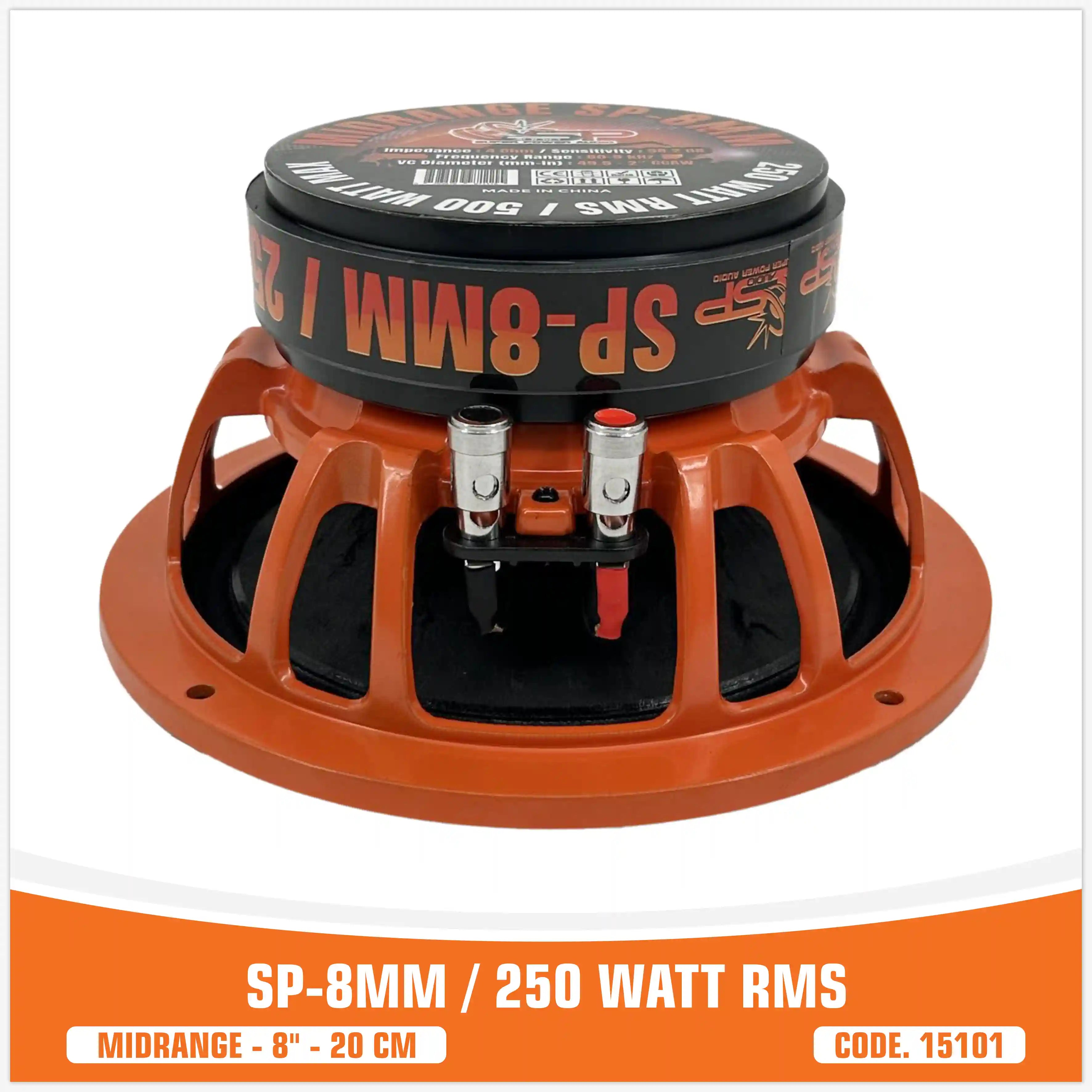 SP 8MM MIDRANGE EXTREME 8"/20CM 250W RMS (PAIR PRICE) NEW MODEL 2025