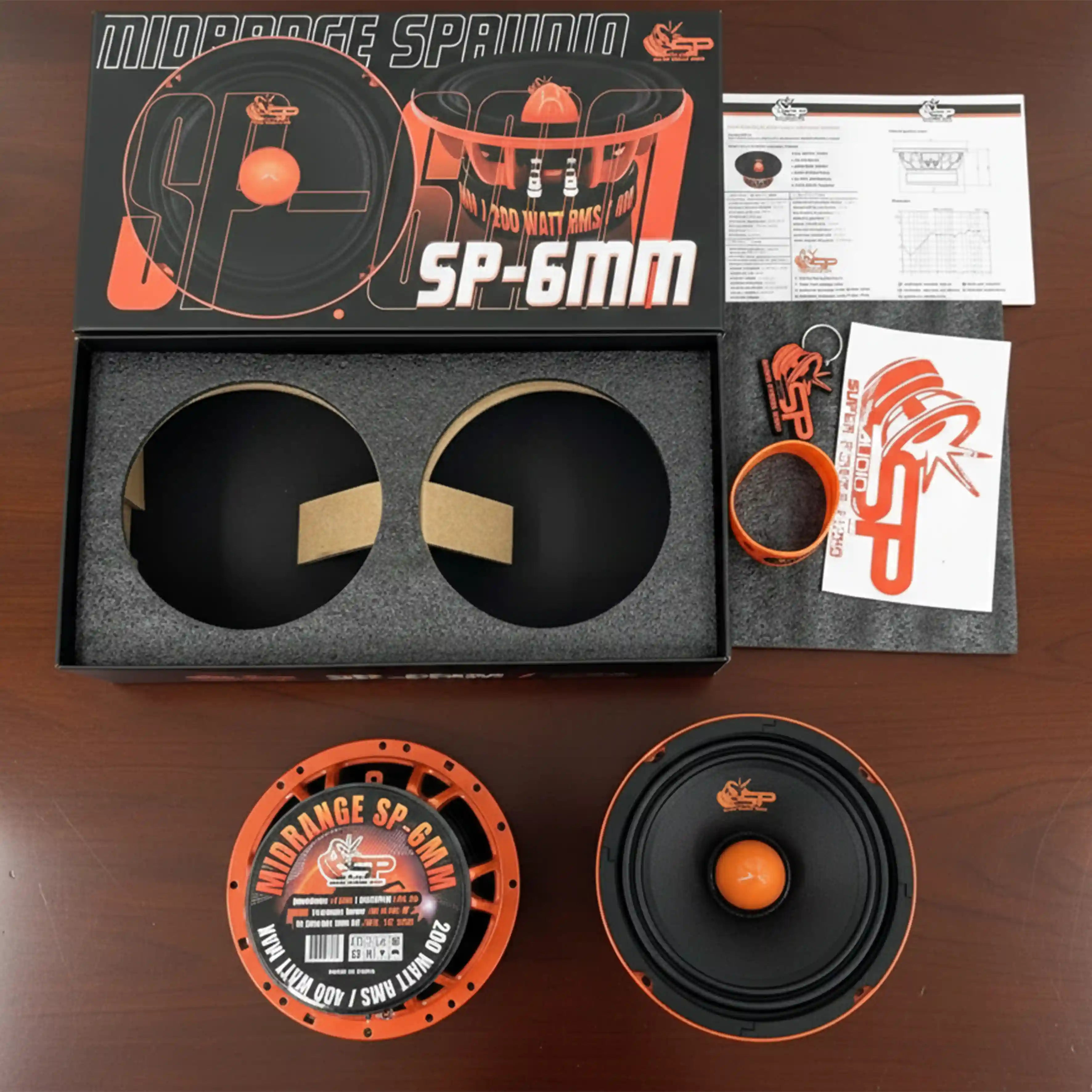 SP 6MM MIDRANGE EXTREME 6,5"/16,5CM 200W RMS (PAIR PRICE) NEW MODEL 2025