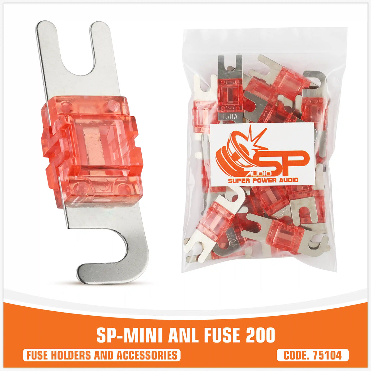 ถุงฟิวส์ MINI ANL 200 ฟิวส์ MINI ANL 24 ชิ้น (ราคาต่อแพ็ค)