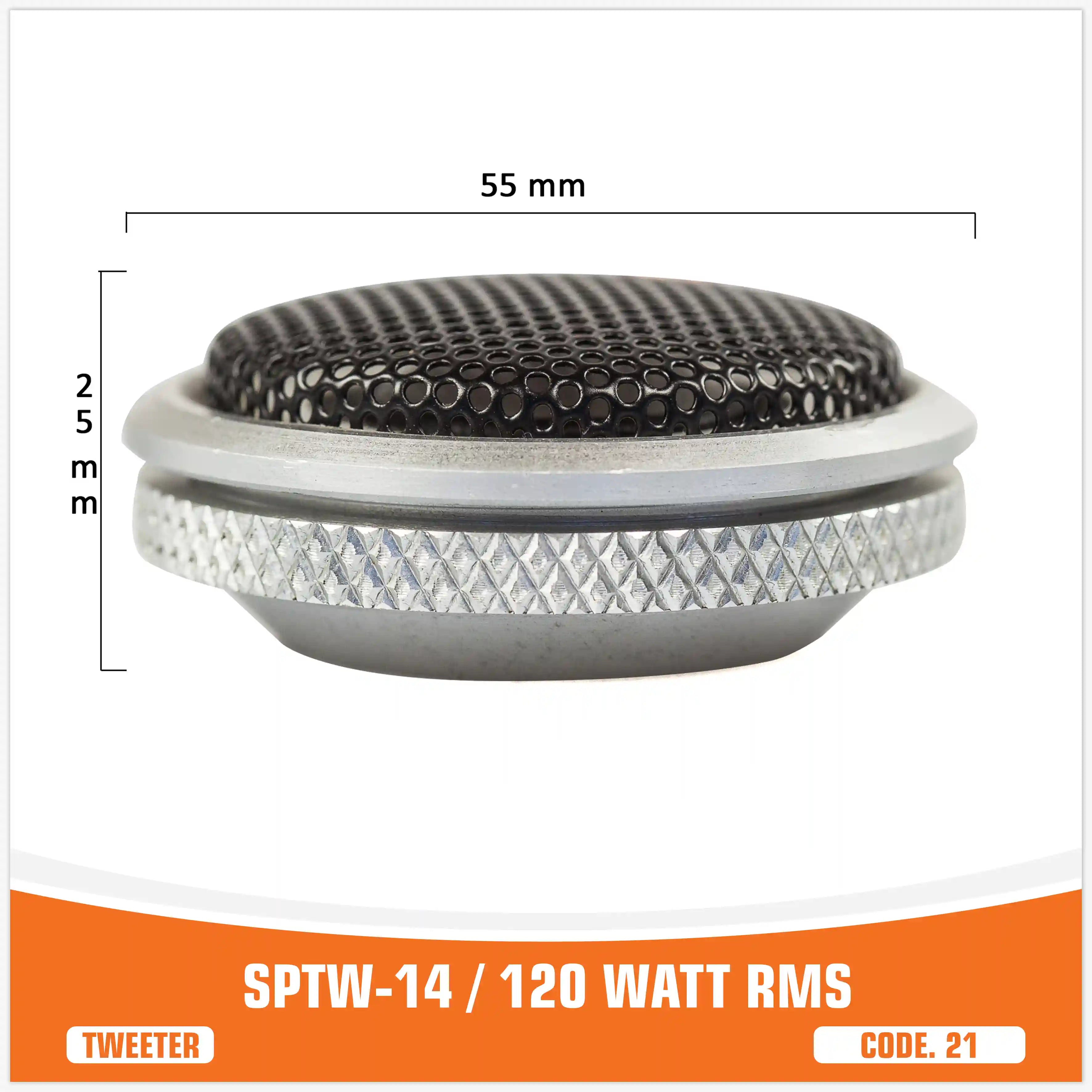 SP TW 14 ALUMINIUM TWEETER 120W RMS (PAIR PRICE)