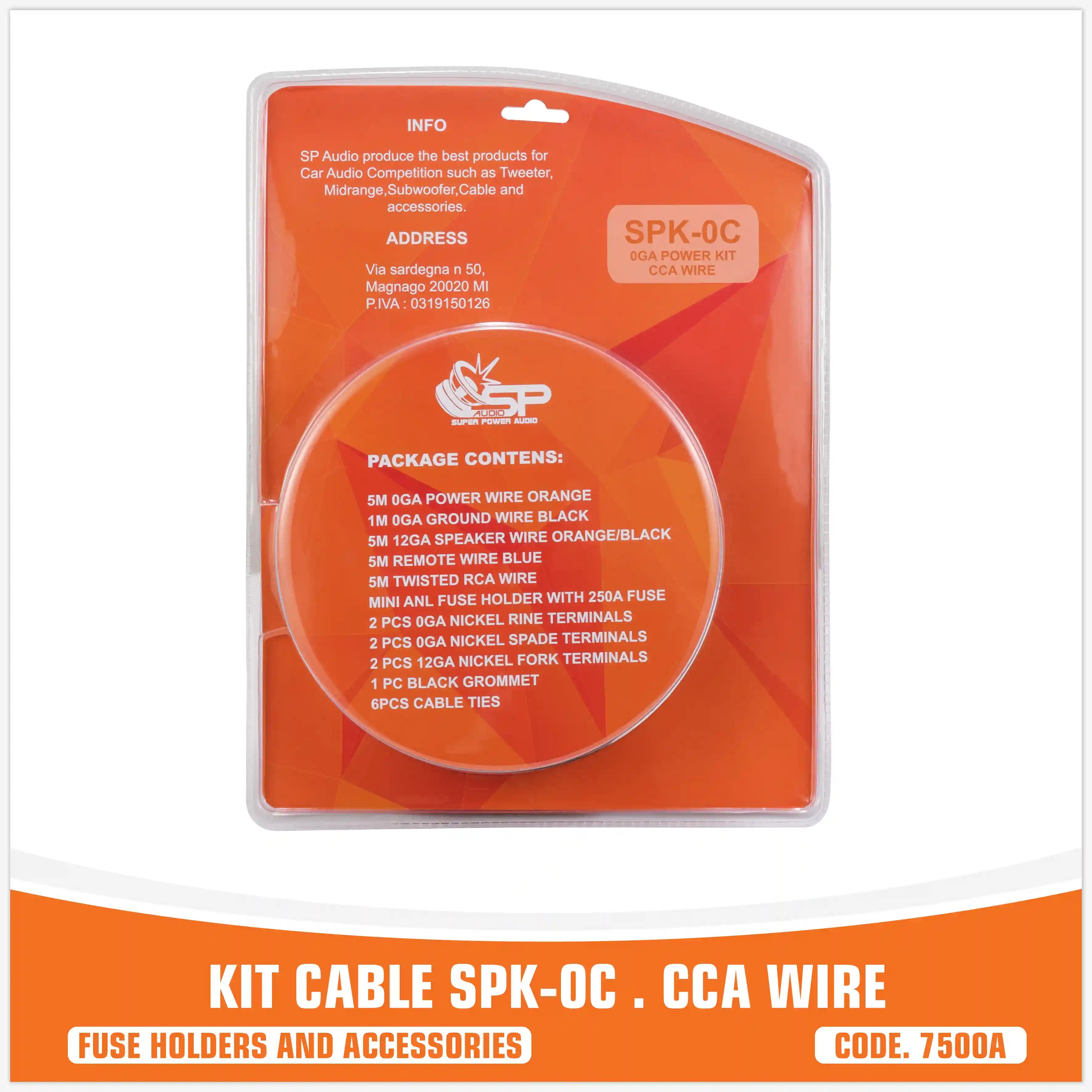 SP KIT CABLE 0 AWG CCA (PRICE FOR PACK)