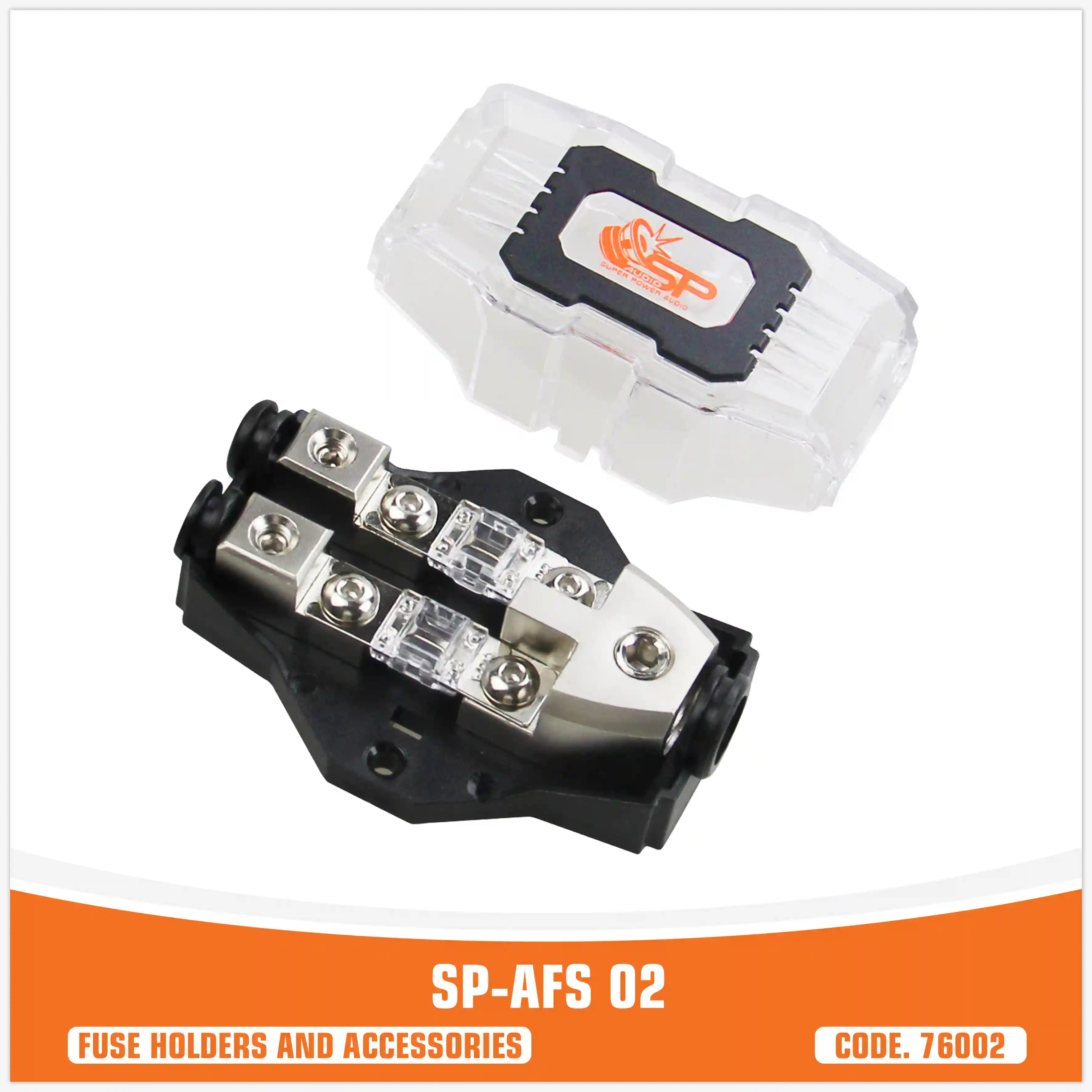 SP AFS 02 FUSEHOLDER MINI ANL 1x0Ga IN + 2x4 GA OUT