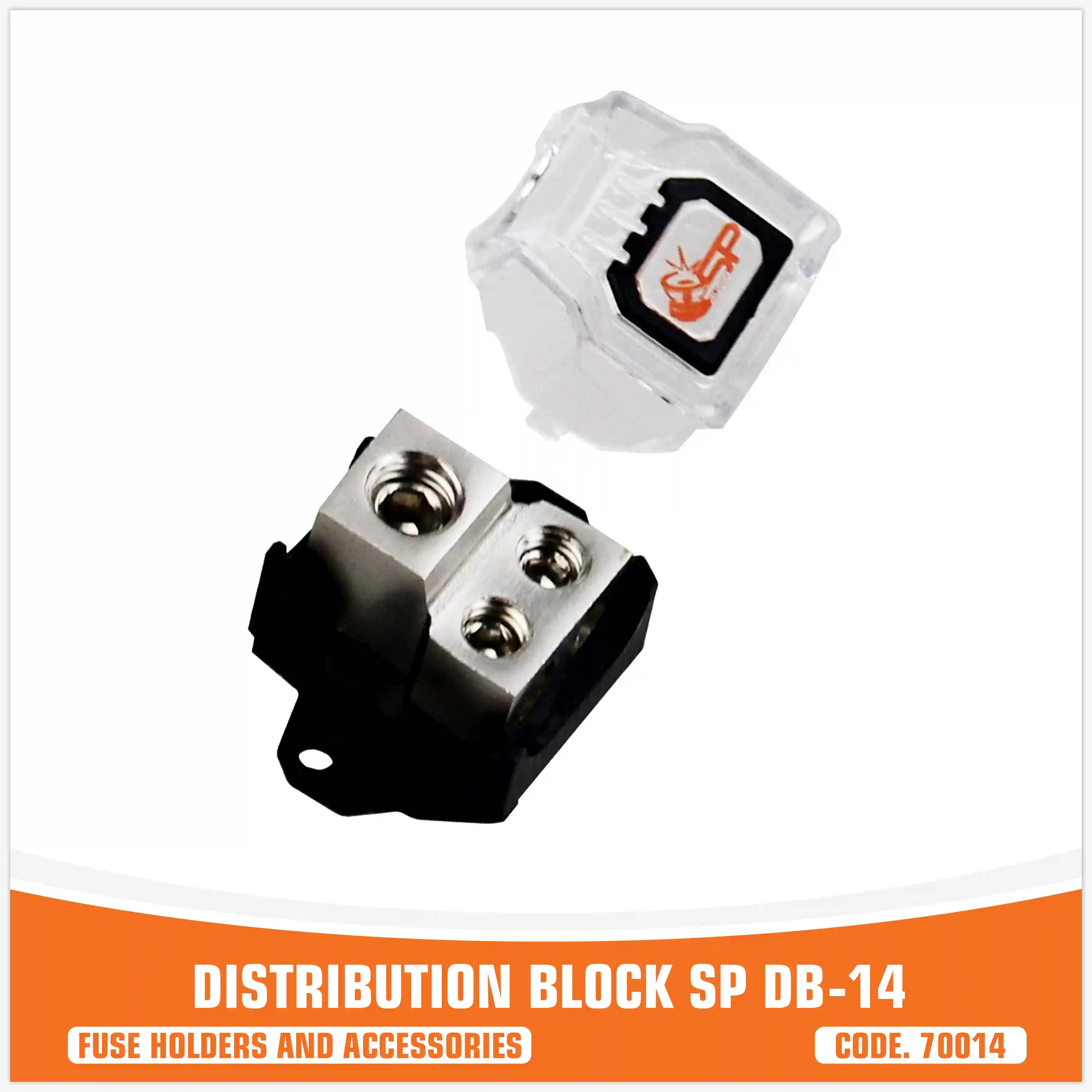 SP DB 14 DISTRIBUTION BLOCK 1x0GA IN 4x4GA