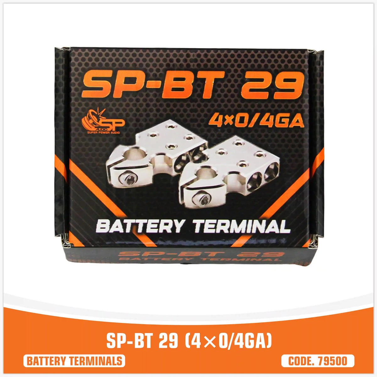 SP-BT 29 ขั้วแบตเตอรี่ 4x0/4 GA สำหรับเครื่องเสียงรถยนต์ – SP Audio – ภาพที่ 3