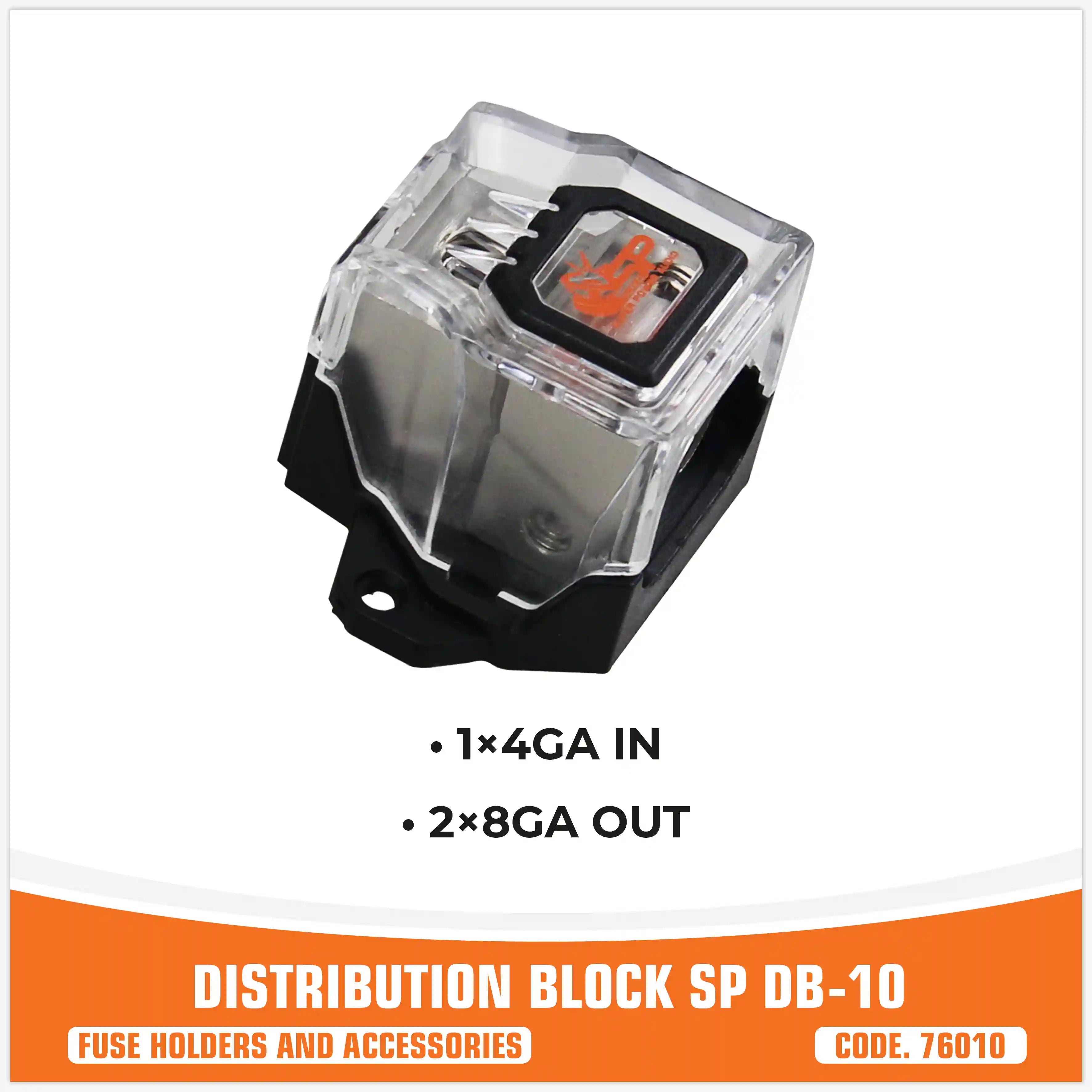 SP DB 10 DISTRIBUTION BLOCK 1x4GA IN 2x8GA