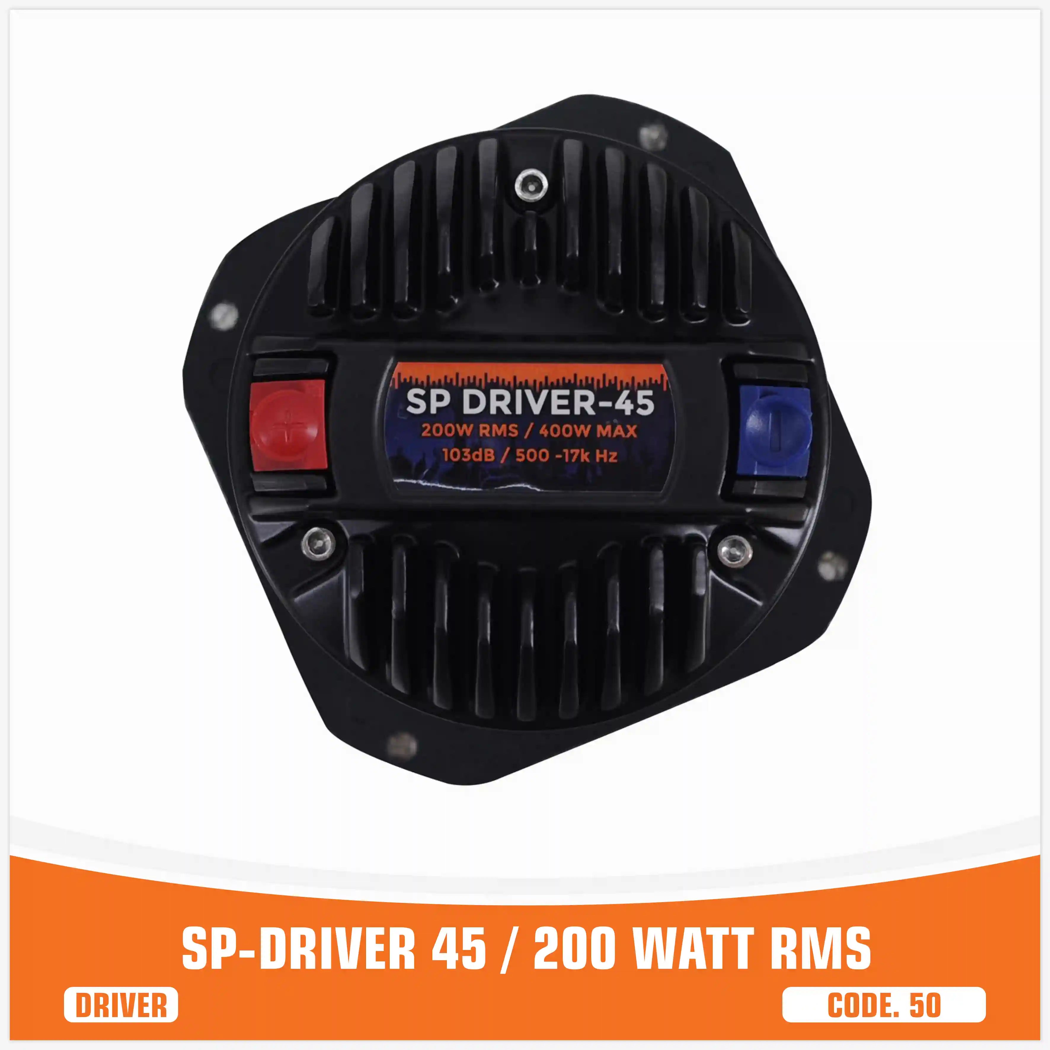 SP DRIVER 45 COMPLETE DRIVER WITH HORN 200W RMS (UNIT PRICE)