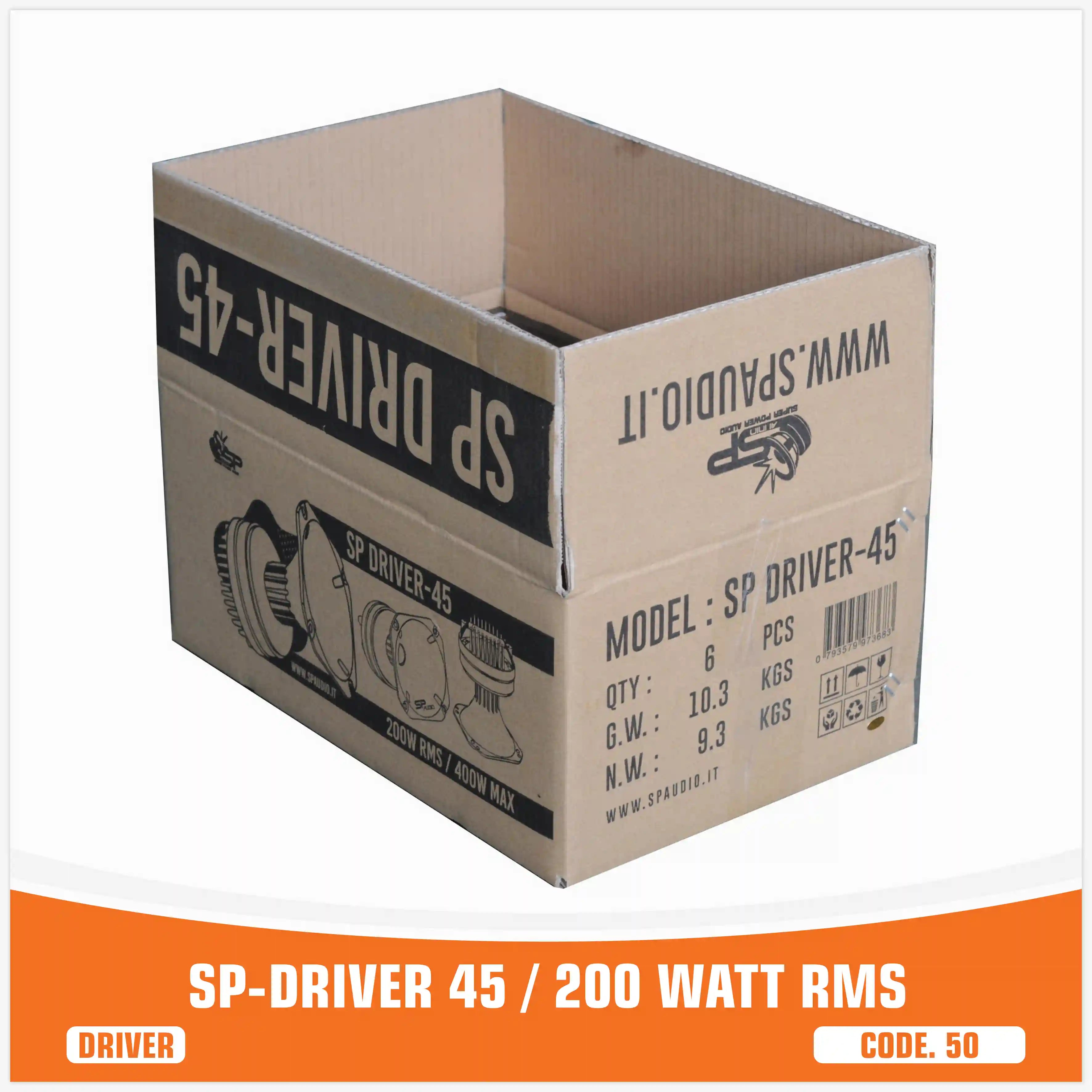 SP DRIVER 45 COMPLETE DRIVER WITH HORN 200W RMS (UNIT PRICE)