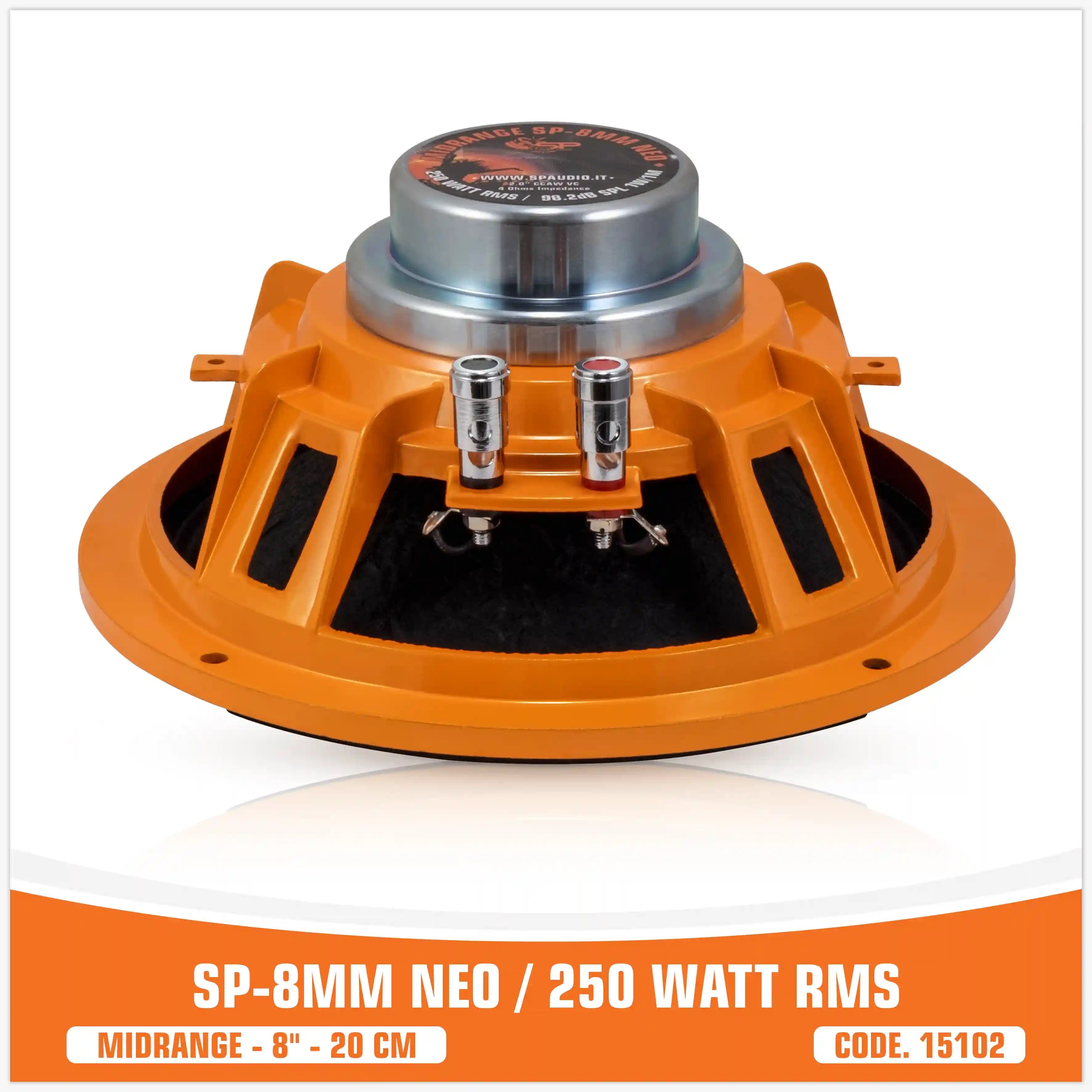 SP 8MM NEO MIDRANGE EXTREME 8"/20CM NEO MAGNET 250W RMS ( UNIT PRICE)