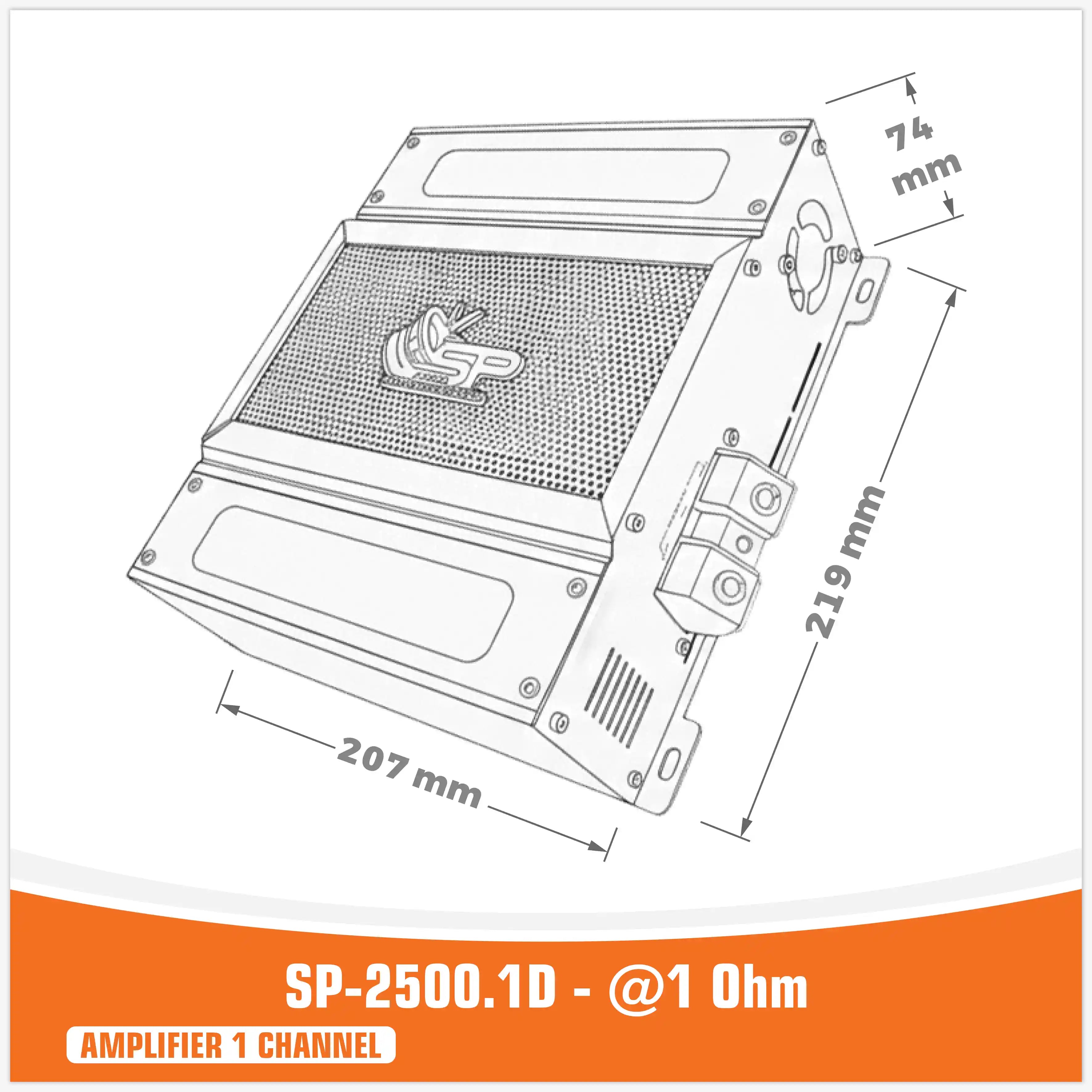 SP-2500.1D - @1 ohm
