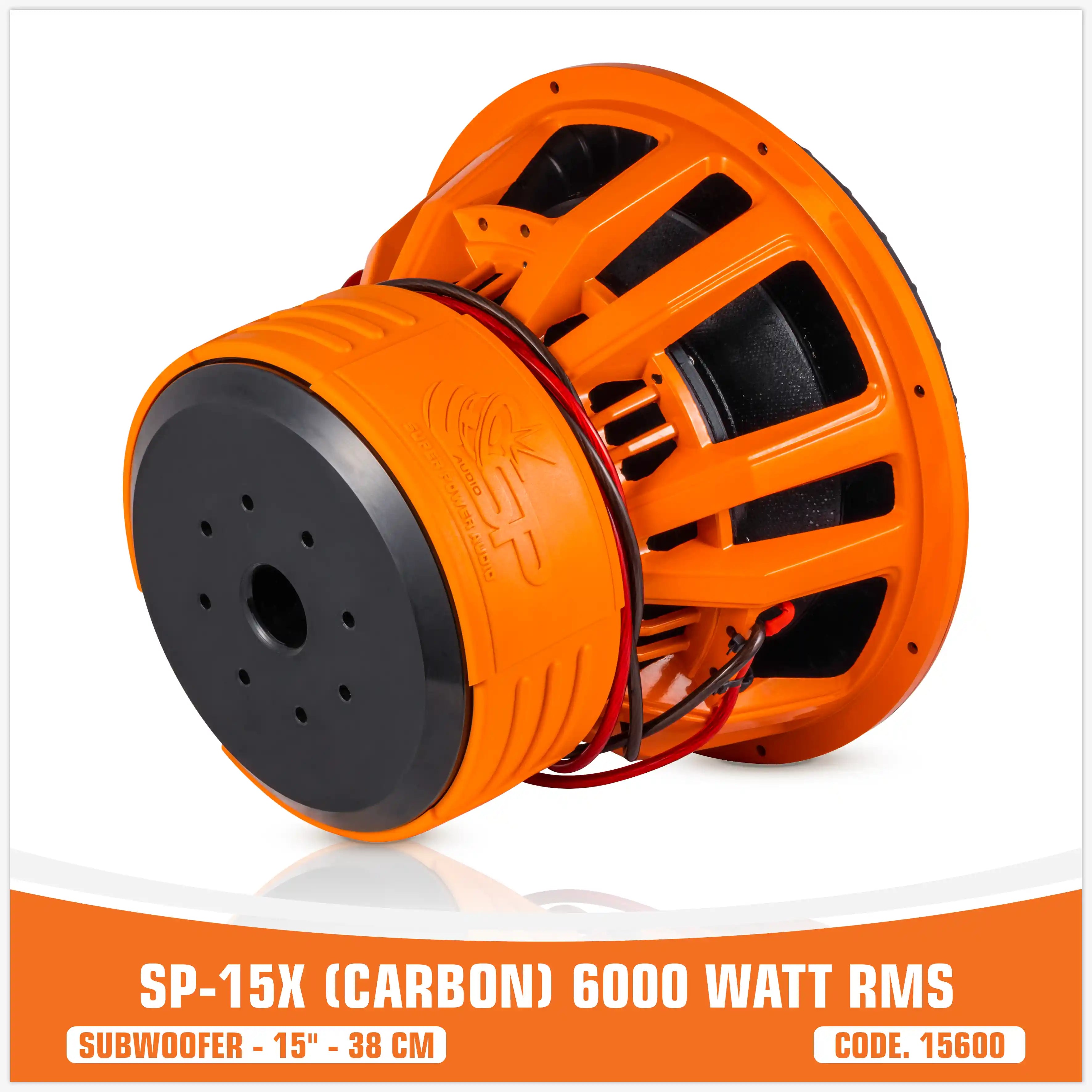 SP 15X CARBON FIBERS SUBWOOFER 15"/38CM 6000W RMS (UNIT PRICE)