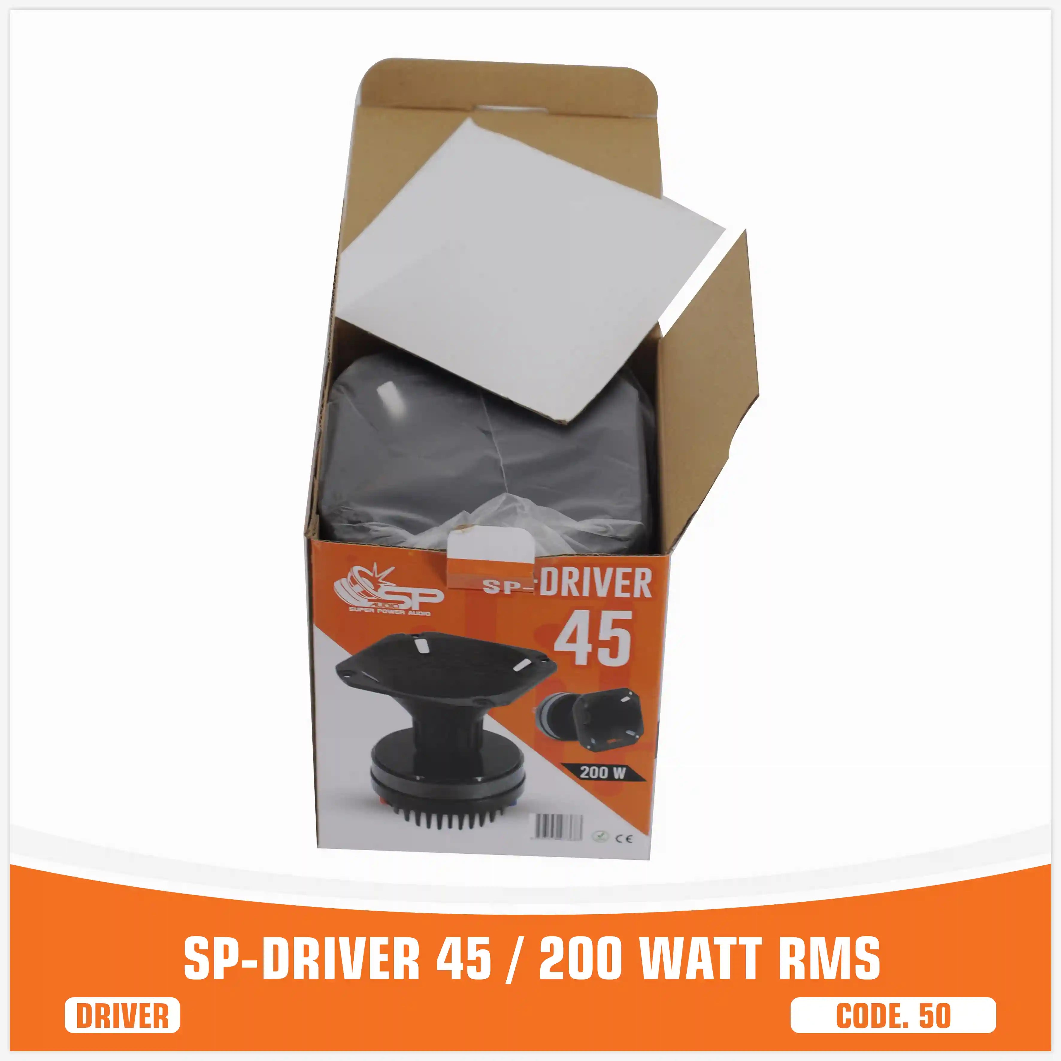 SP DRIVER 45 COMPLETE DRIVER WITH HORN 200W RMS (UNIT PRICE)