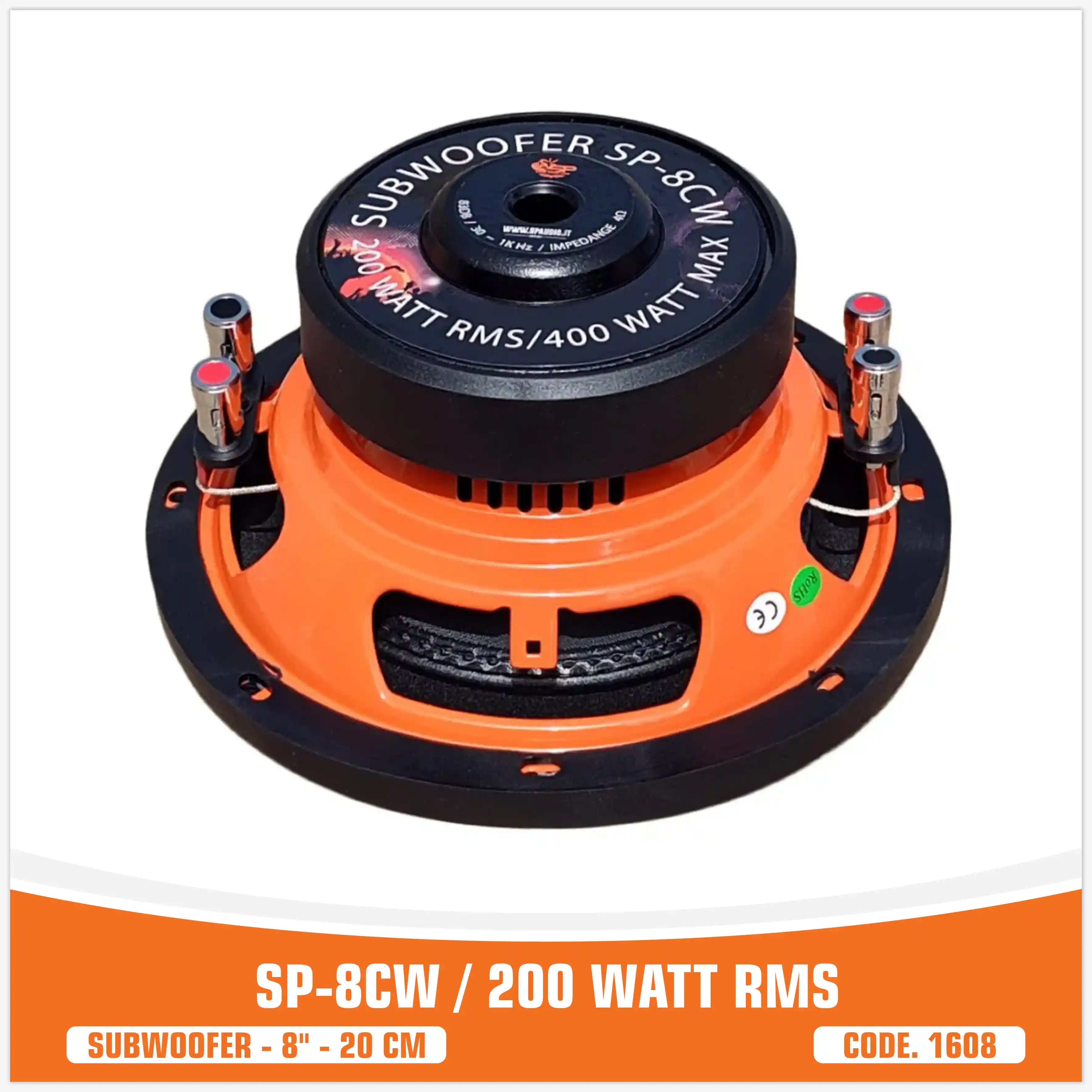 SP 8CW ENTRY LEVEL SUBWOOFER 8"/20CM 200WATT RMS (UNIT PRICE)