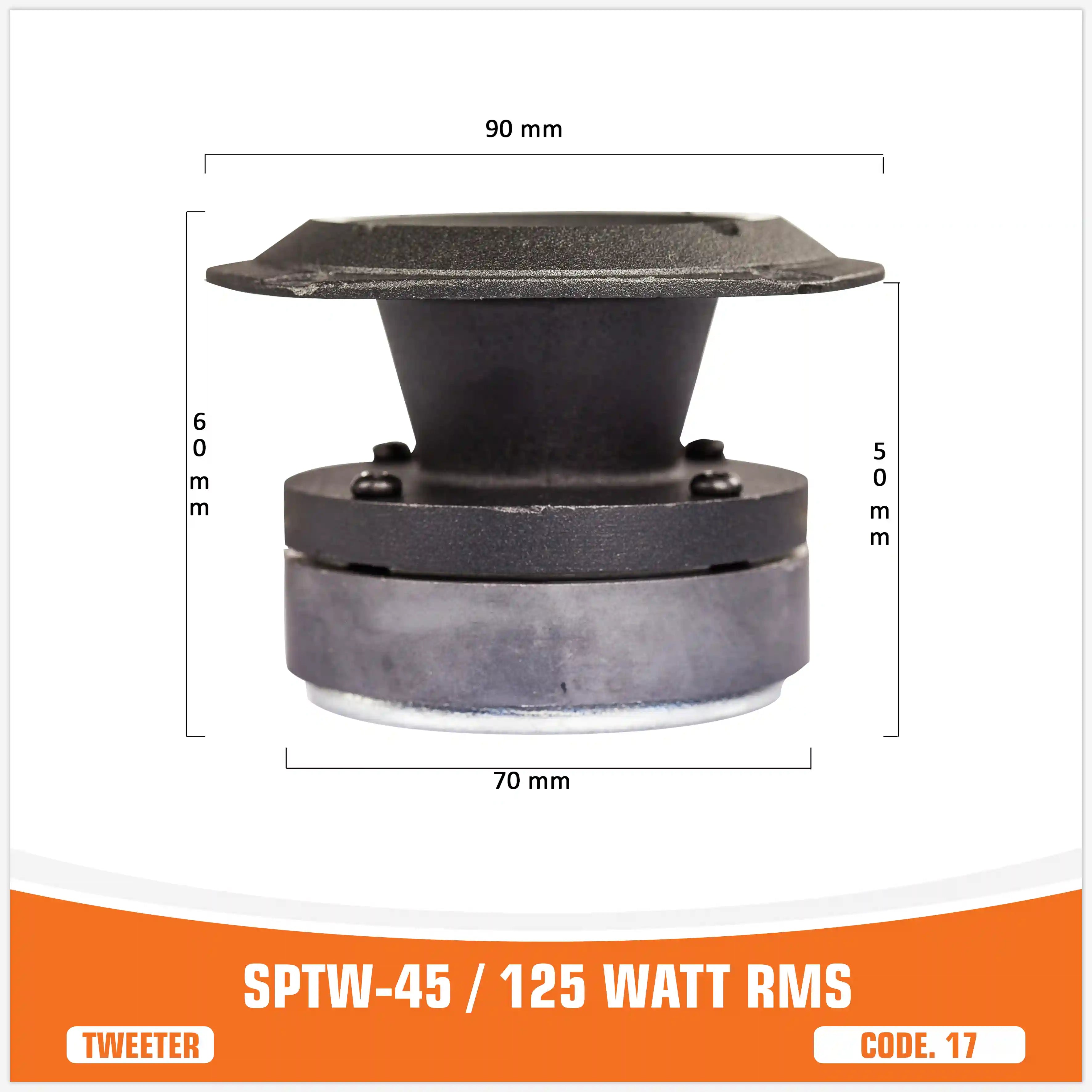 SP TW 45 BULLET TWEETER 125W RMS (UNIT PRICE)