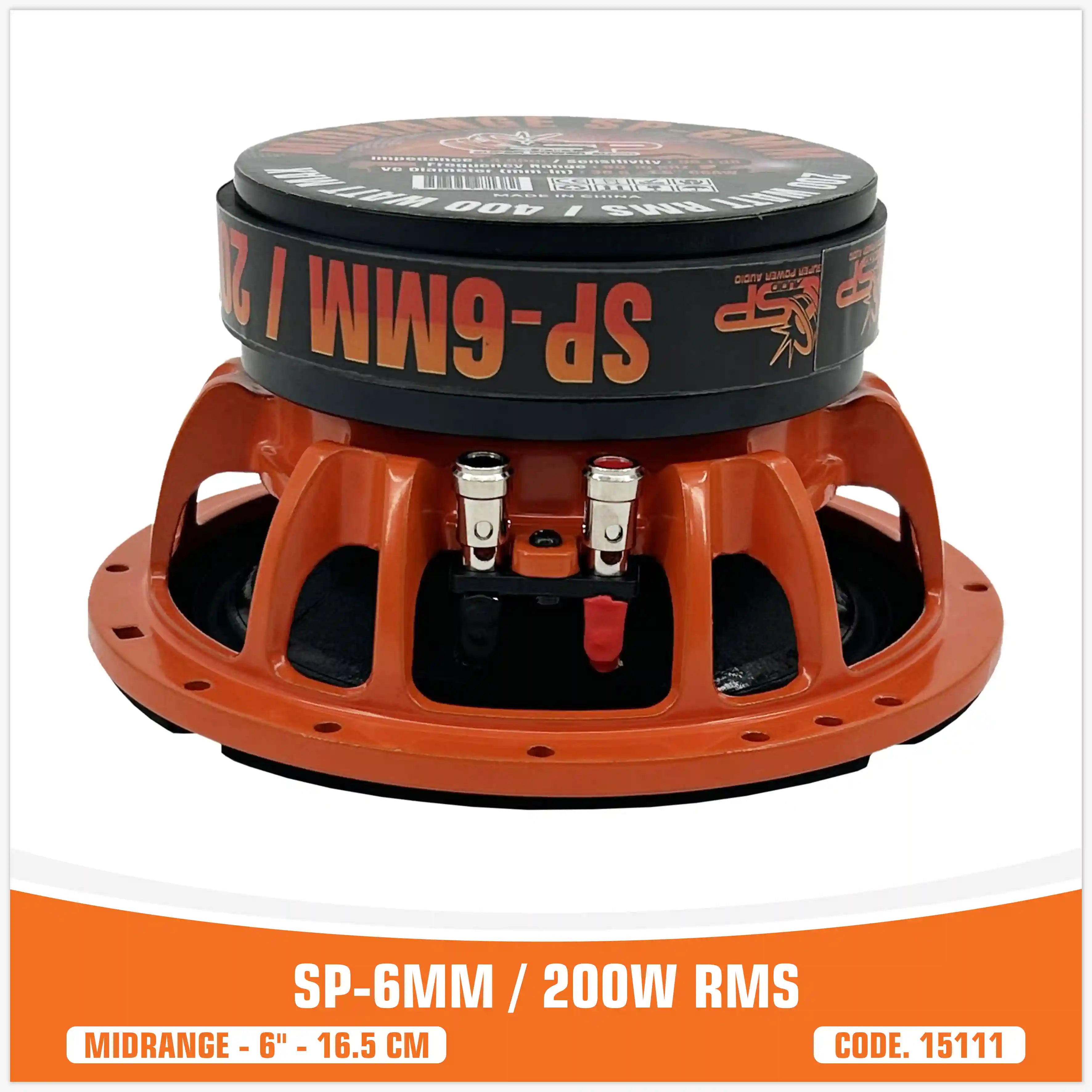 SP 6MM MIDRANGE EXTREME 6,5"/16,5CM 200W RMS (PAIR PRICE) NEW MODEL 2025