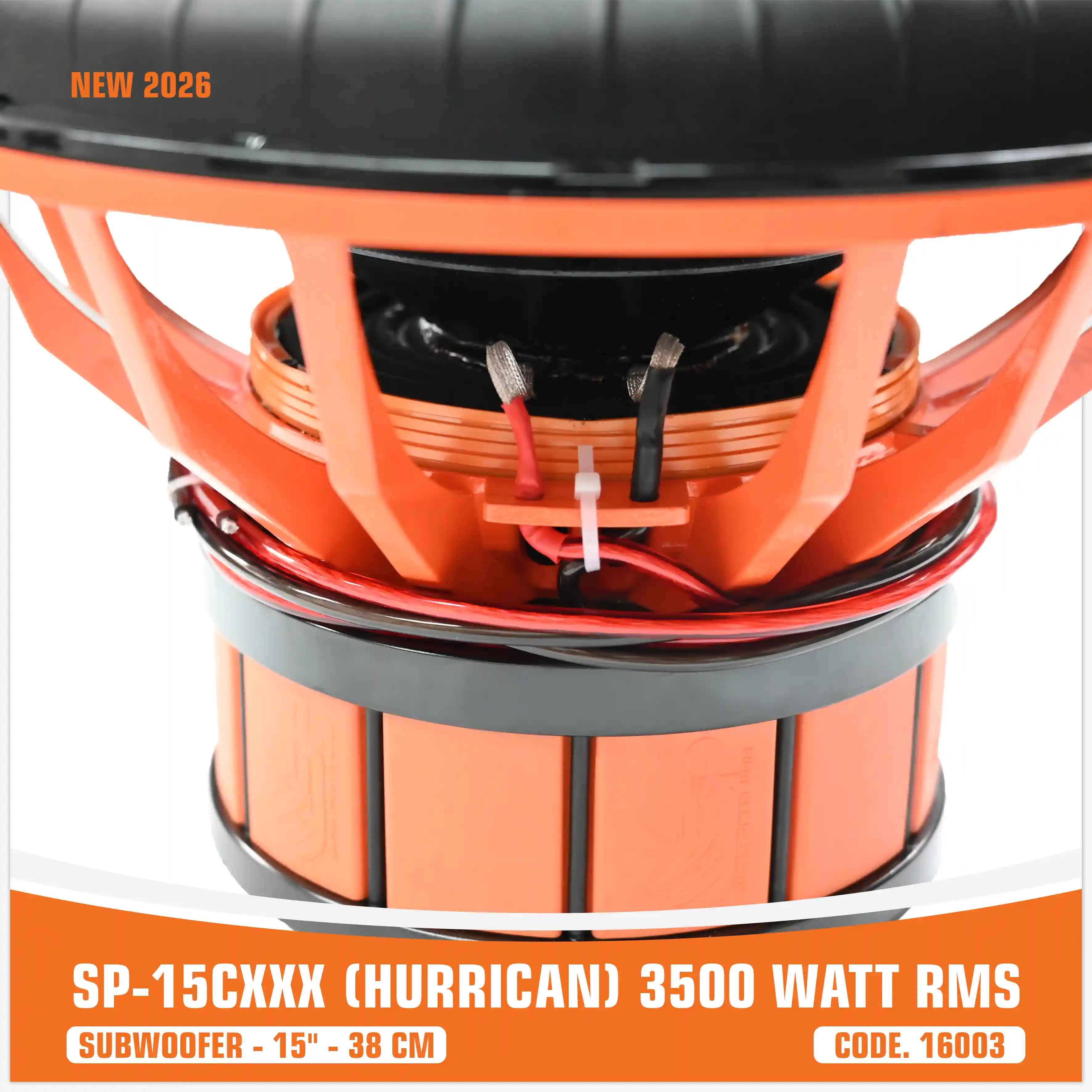 SP 15CXXX ซับวูฟเฟอร์ 15"/38CM บิ๊กเซอร์ราวด์ 3500W RMS - ใหม่ 2026 (ราคาต่อหน่วย)