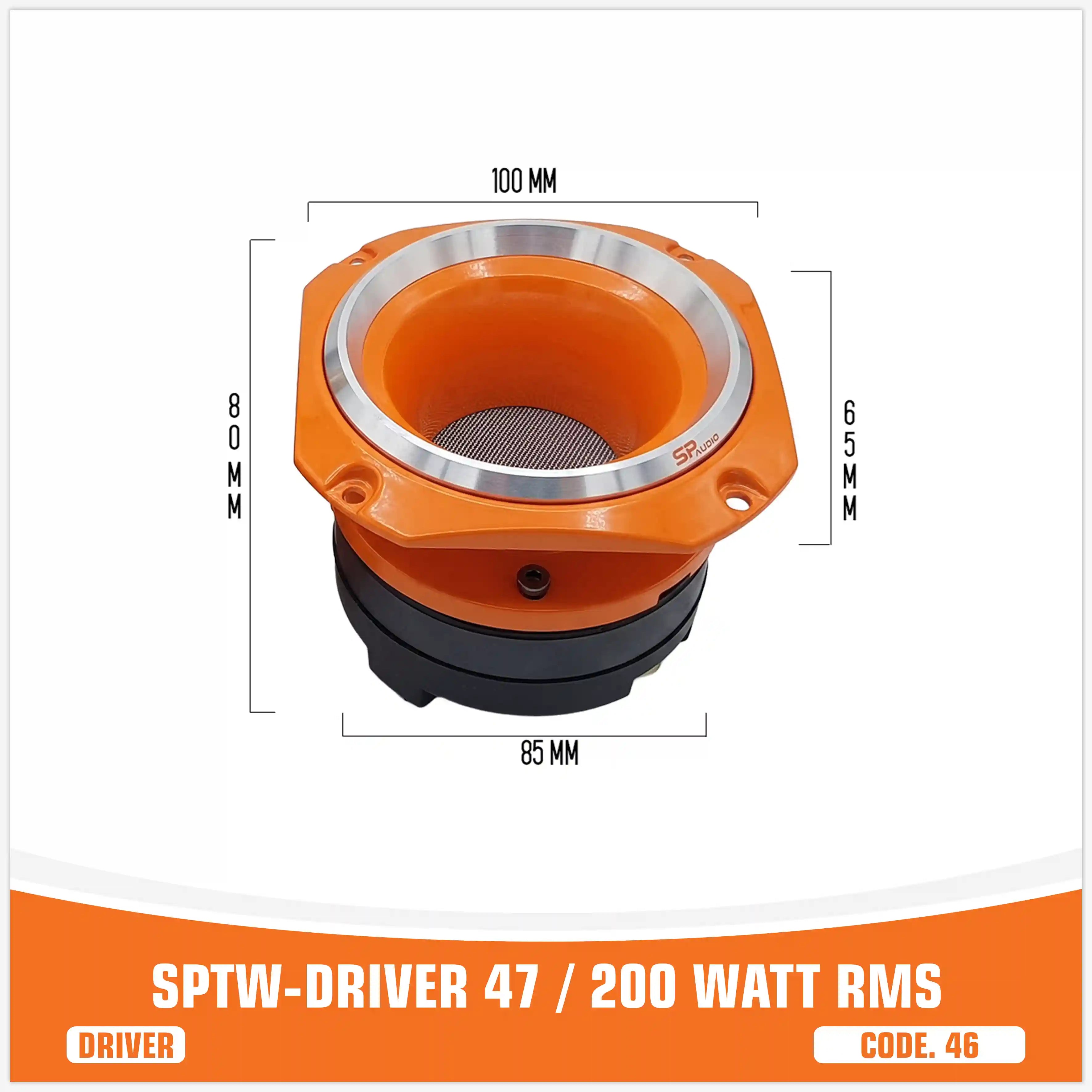 SP DRIVER 47 COMPLETE DRIVER WITH HORN 200W RMS (PAIR PRICE)