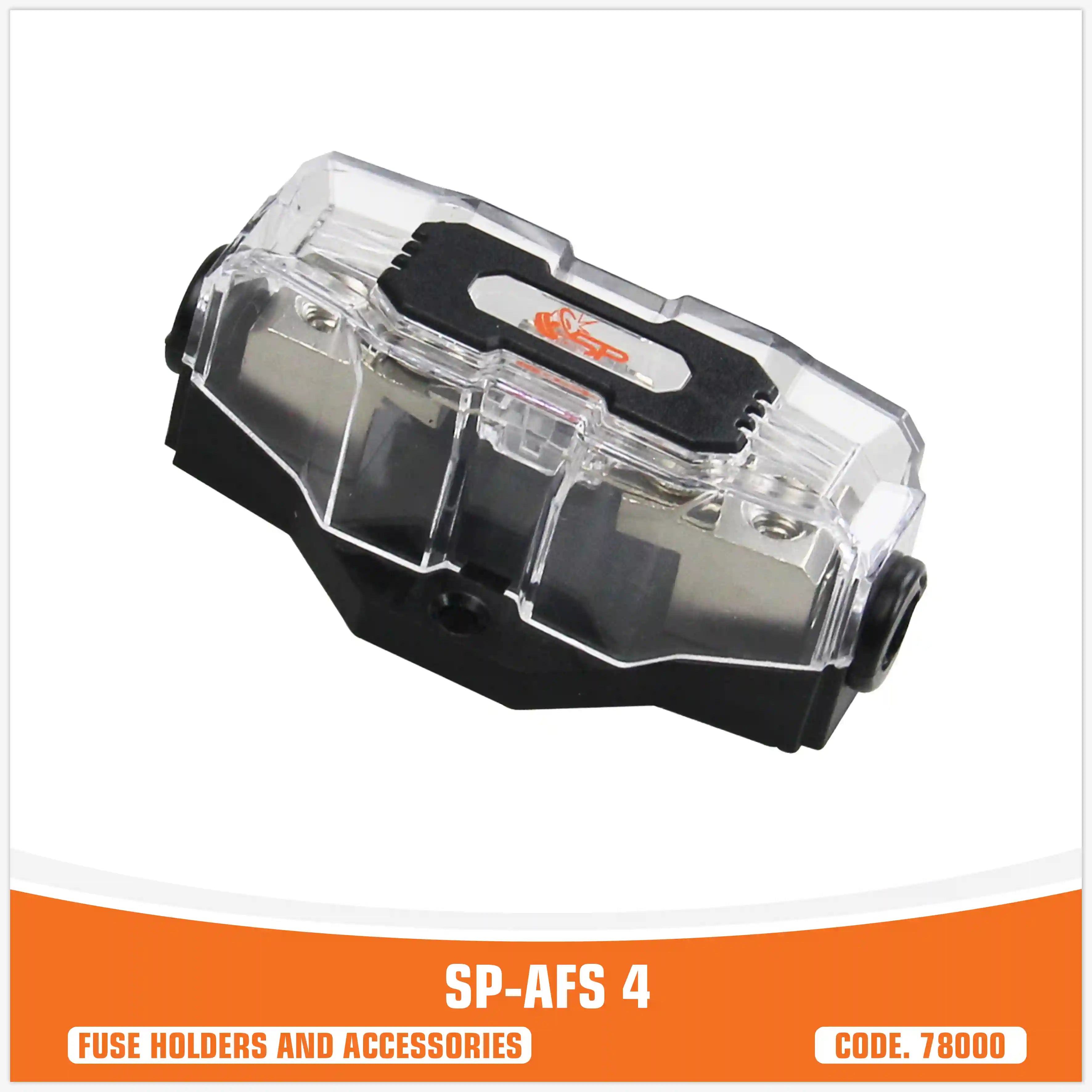 SP AFS4  FUSEHOLDER MINI ANL 1x4GA/8GA IN + 1x4/8 GA  OUT