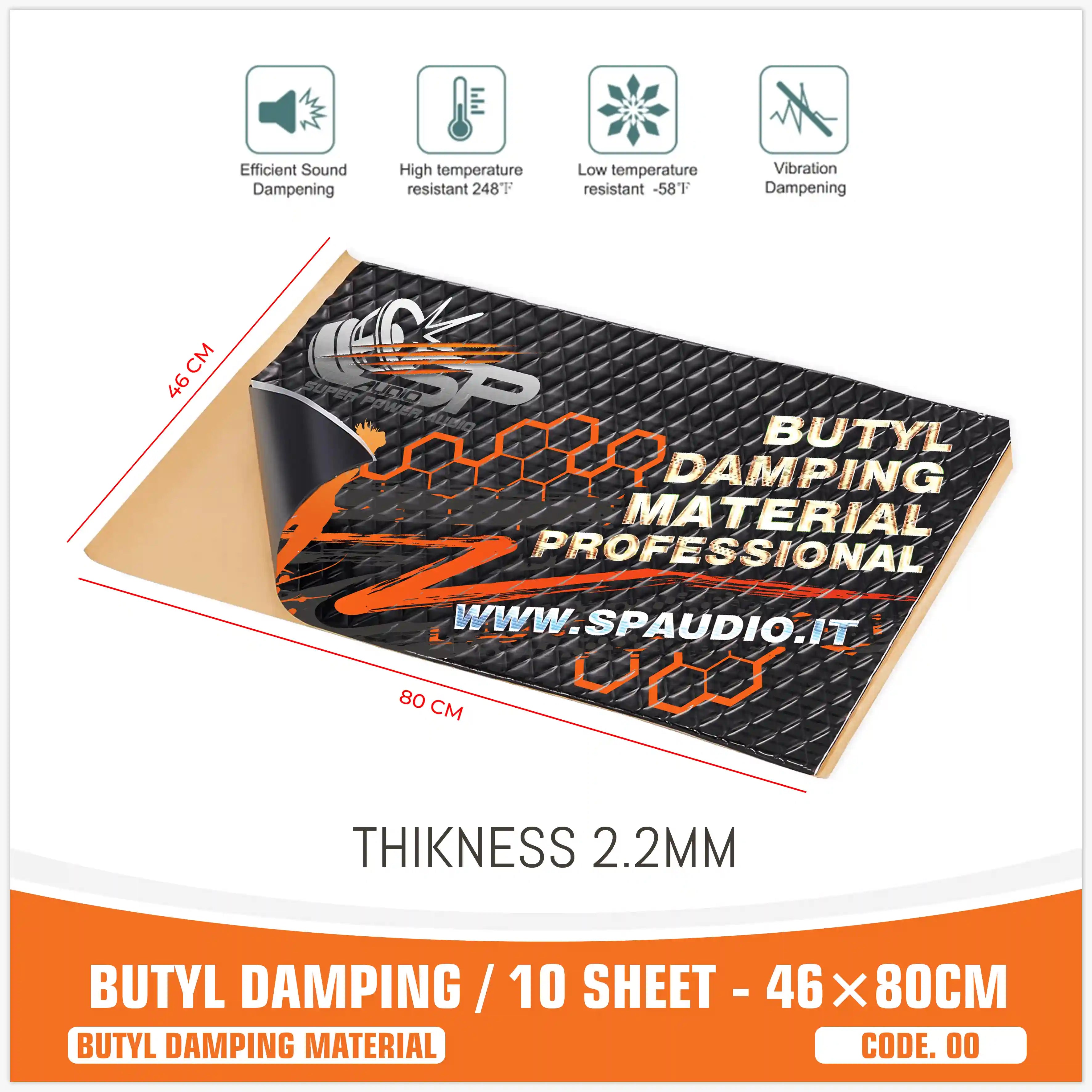 BUTYL MATERIAL 10 SHEET NEW - THICKNESS 2.2mm