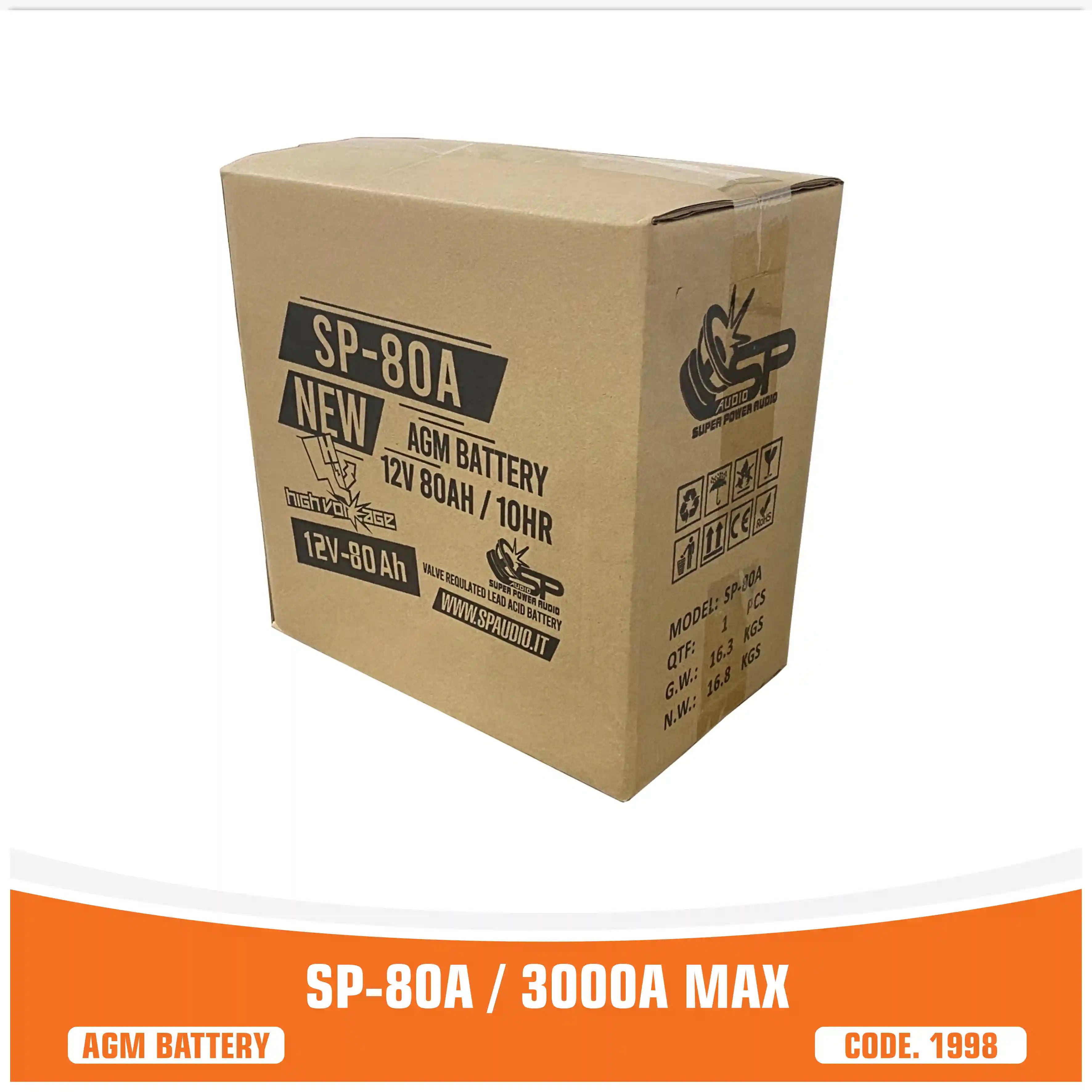 SP 80A AGM BATTERY LONG LIFE SPL (UNIT PRICE)