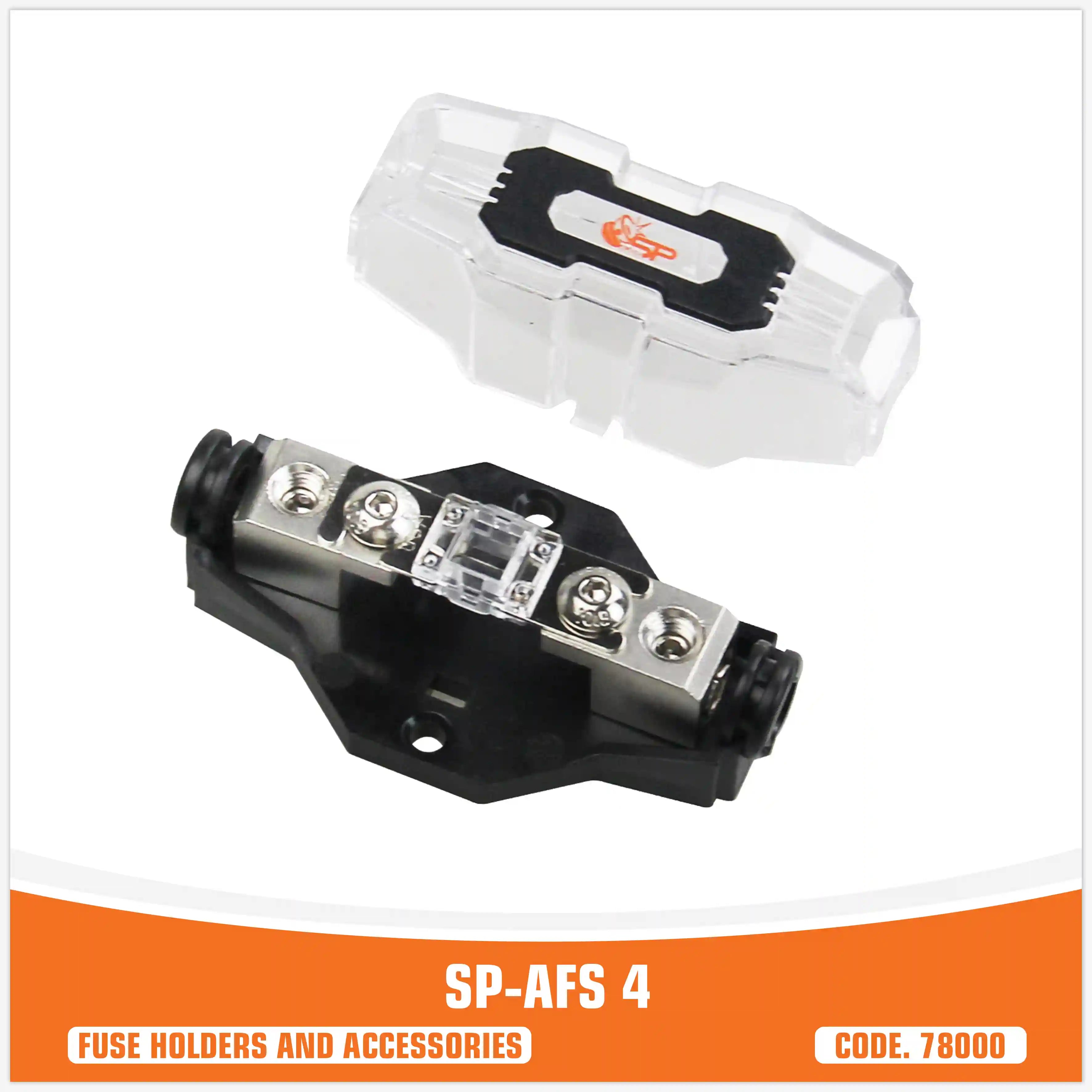 SP AFS4  FUSEHOLDER MINI ANL 1x4GA/8GA IN + 1x4/8 GA  OUT