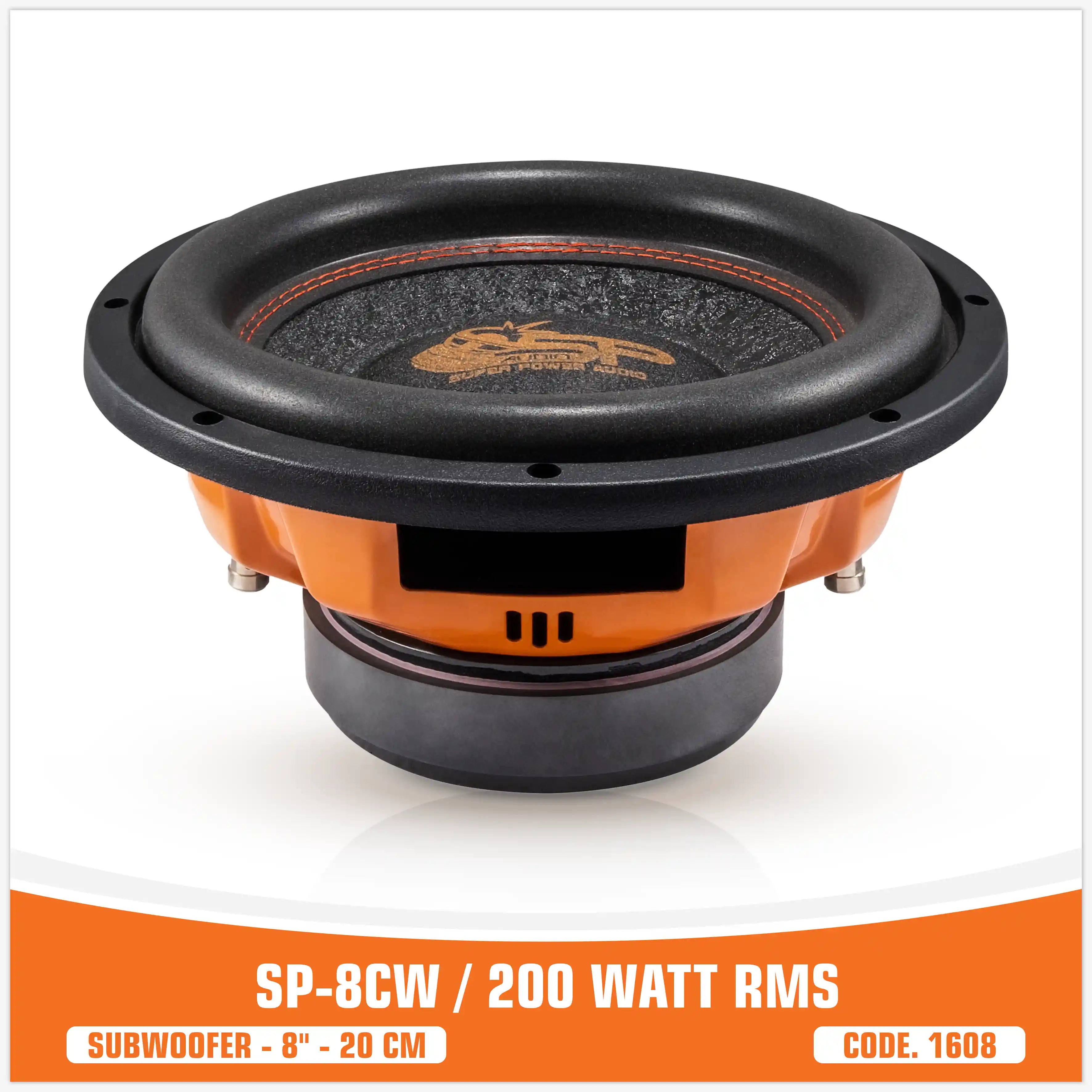 SP 8CW ENTRY LEVEL SUBWOOFER 8"/20CM 200WATT RMS (UNIT PRICE)