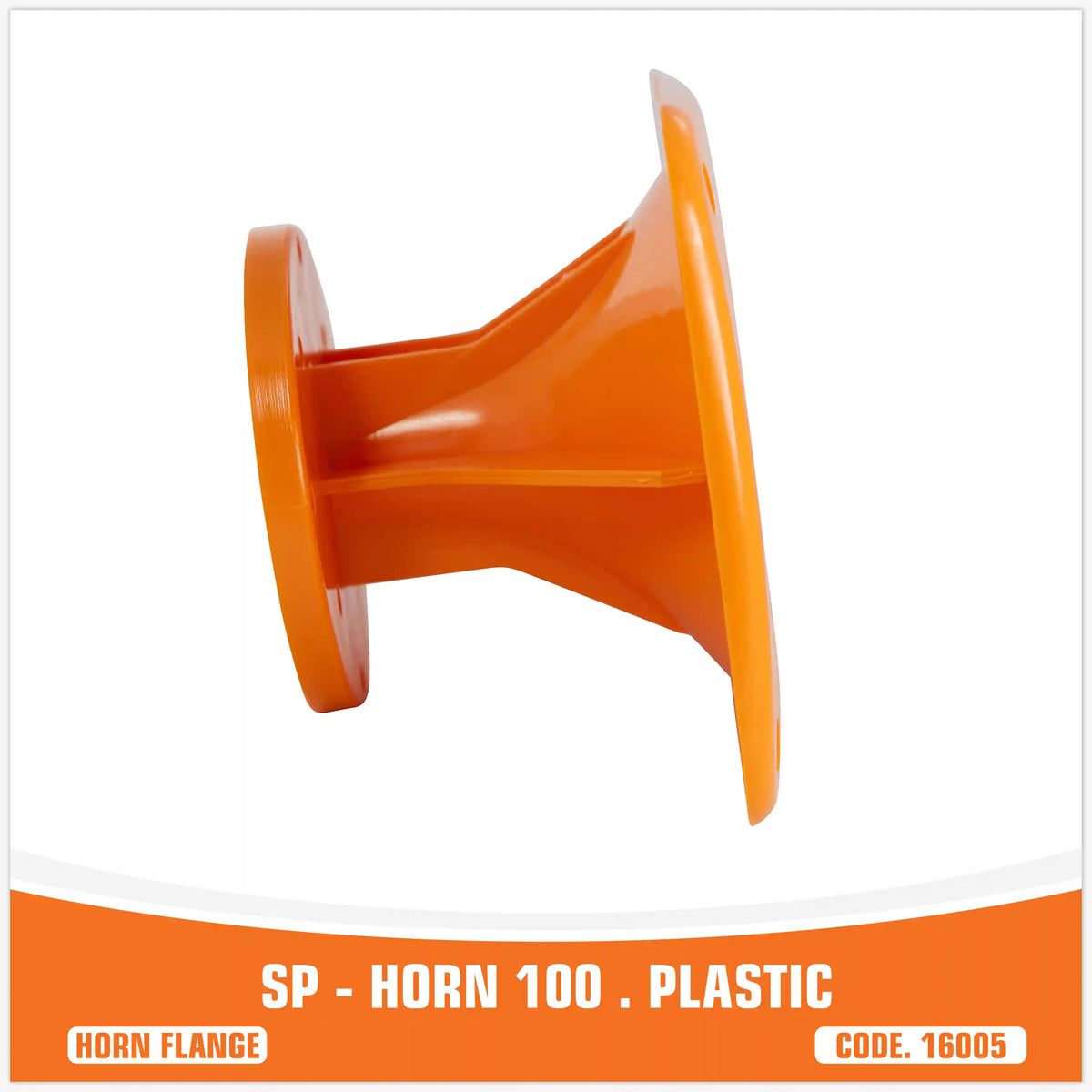 SP-HORN 100 orange plastic horn flange for compression driver – SP Audio – view 4