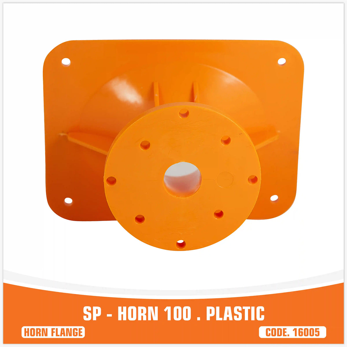 SP-HORN 100 orange plastic horn flange for compression driver – SP Audio – view 5