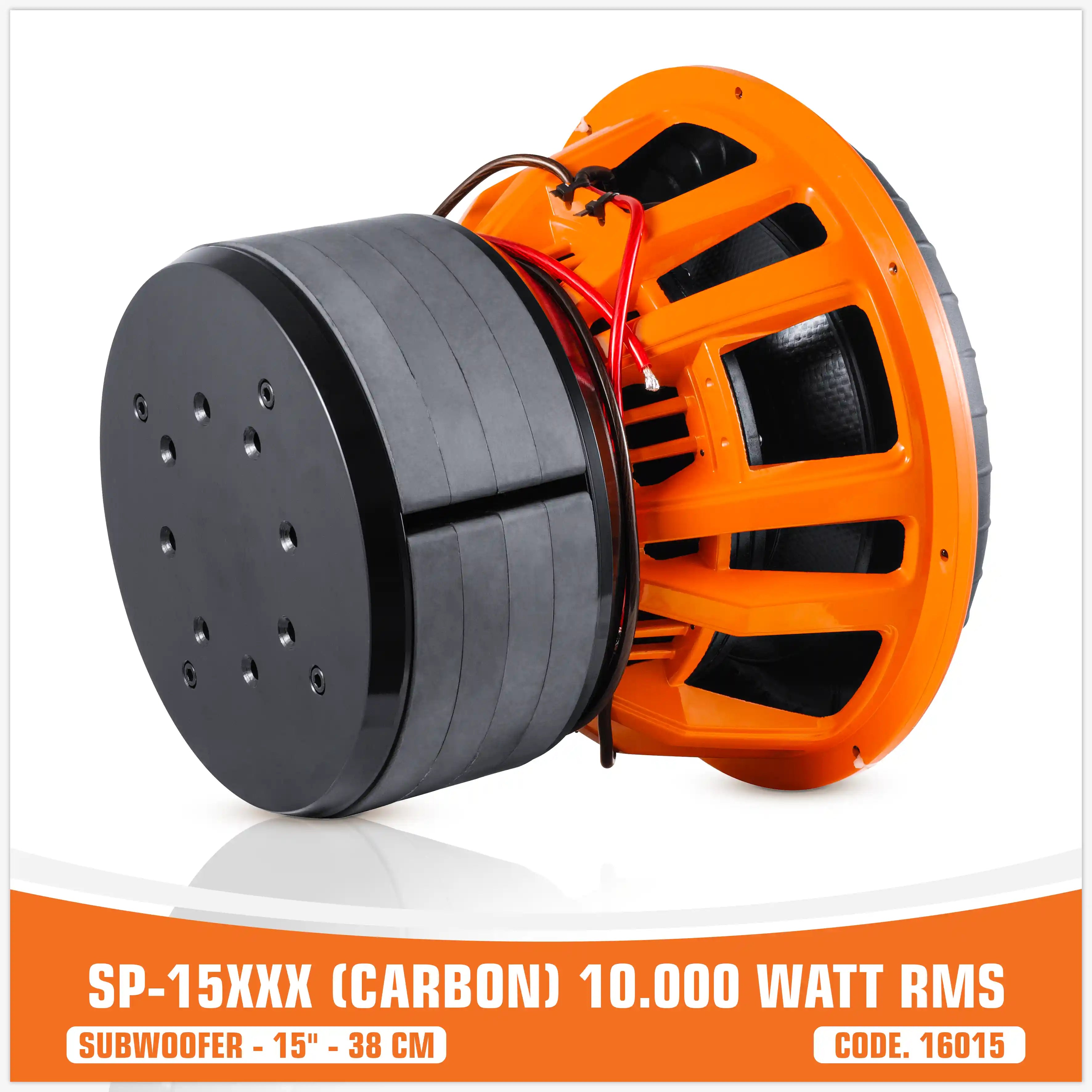 SP 15XXX CARBON FIBERS SUBWOOFER 15"/38CM  10000W RMS (UNIT PRICE)