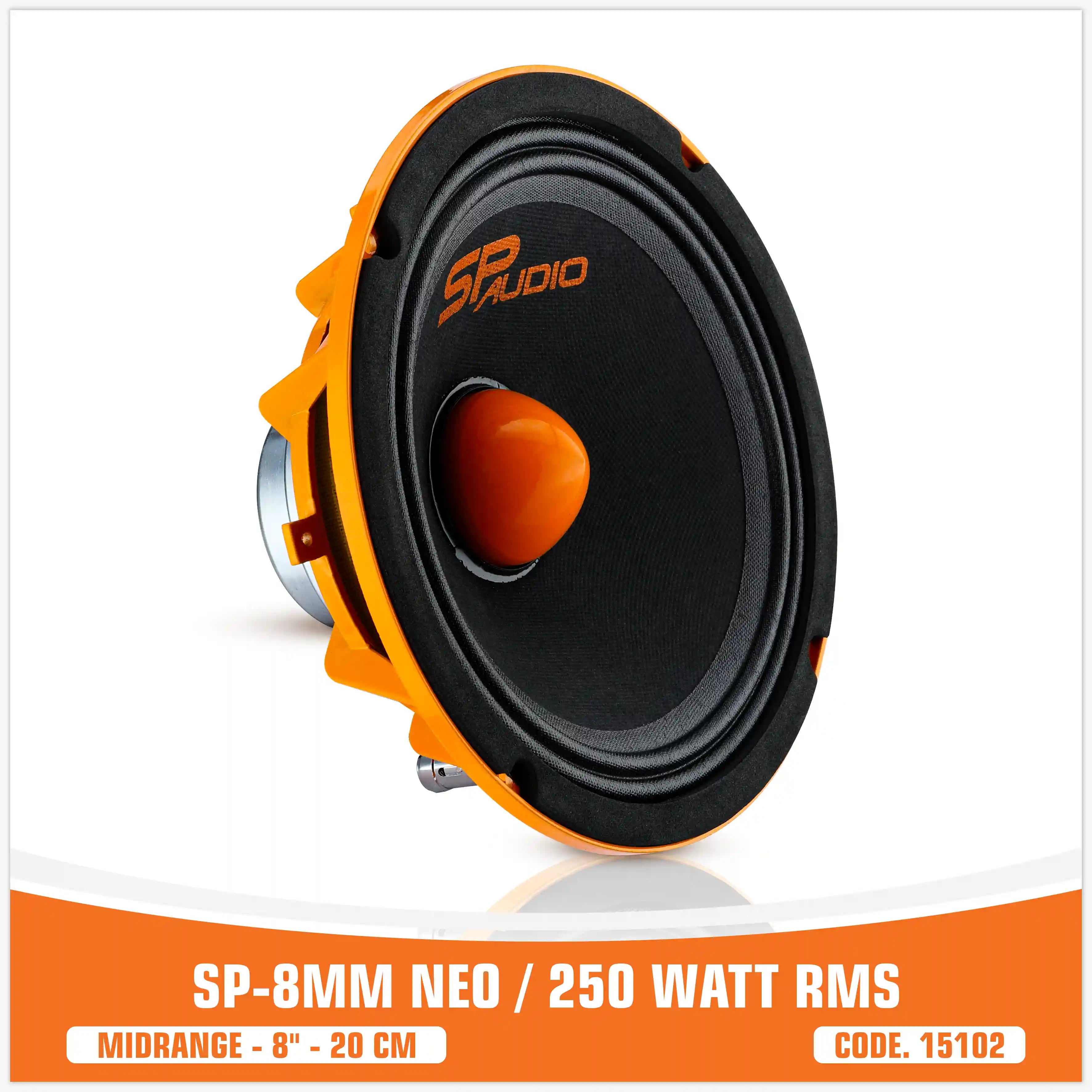 SP 8MM NEO MIDRANGE EXTREME 8"/20CM NEO MAGNET 250W RMS ( UNIT PRICE)