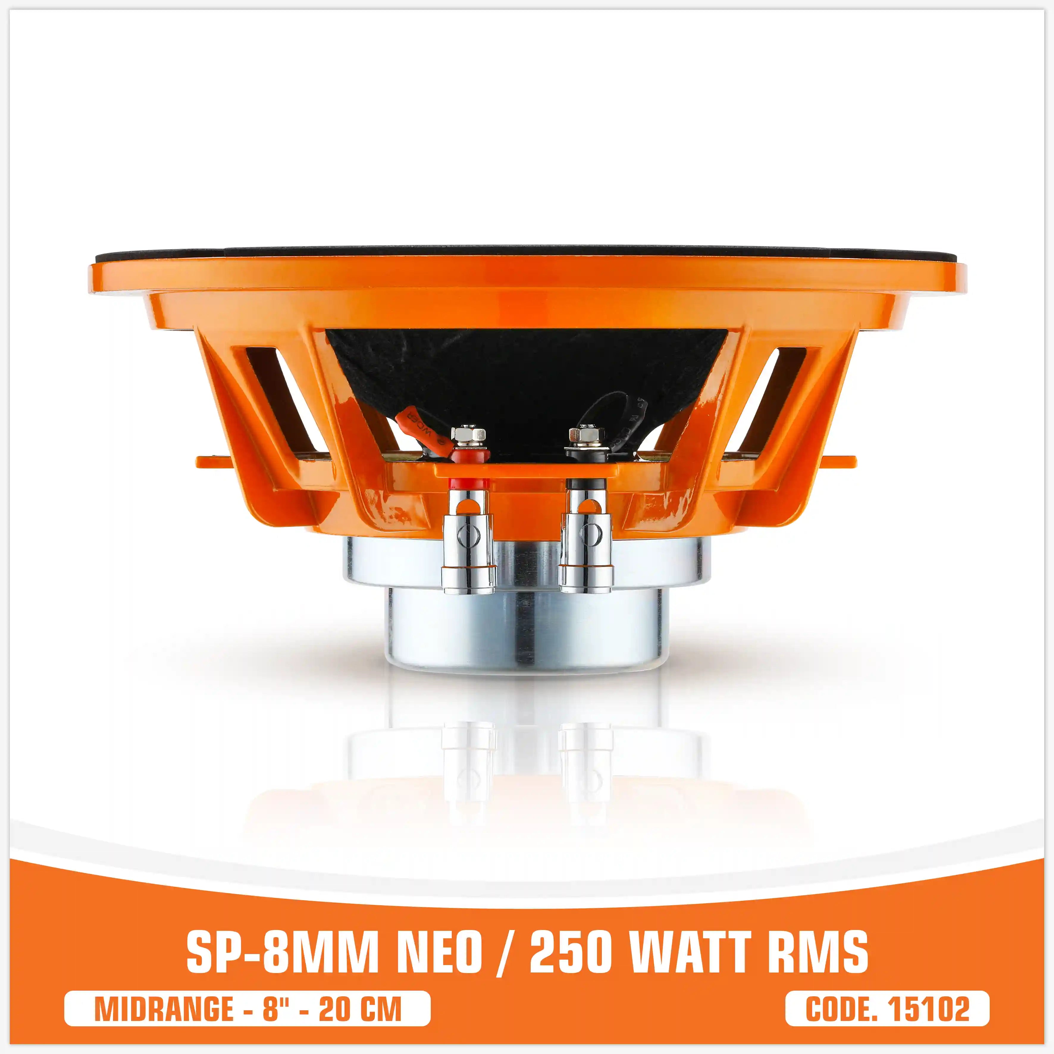 SP 8MM NEO MIDRANGE EXTREME 8"/20CM NEO MAGNET 250W RMS ( UNIT PRICE)
