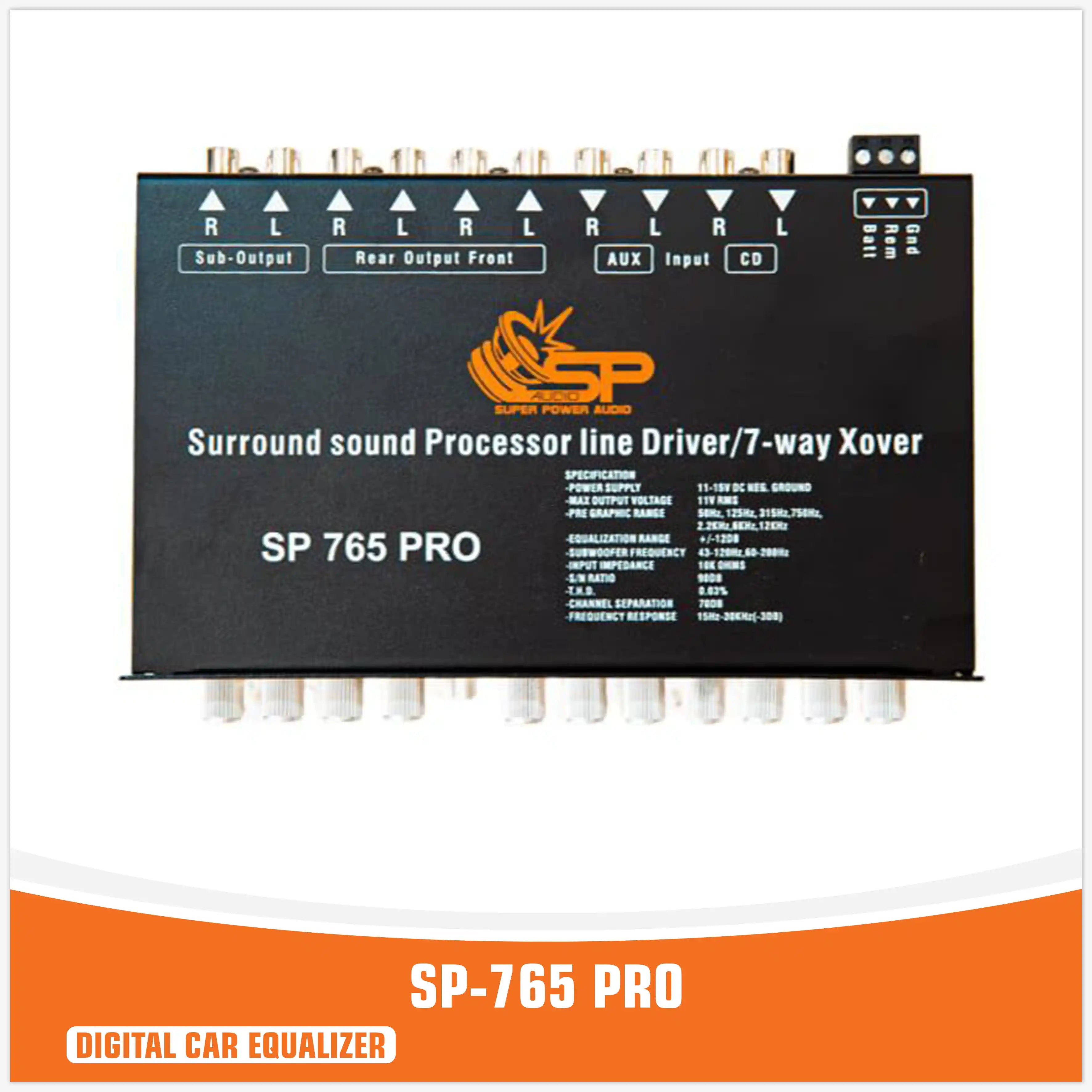 SP-765 PRO - DIGITAL EQUALIZER PROCESSOR
