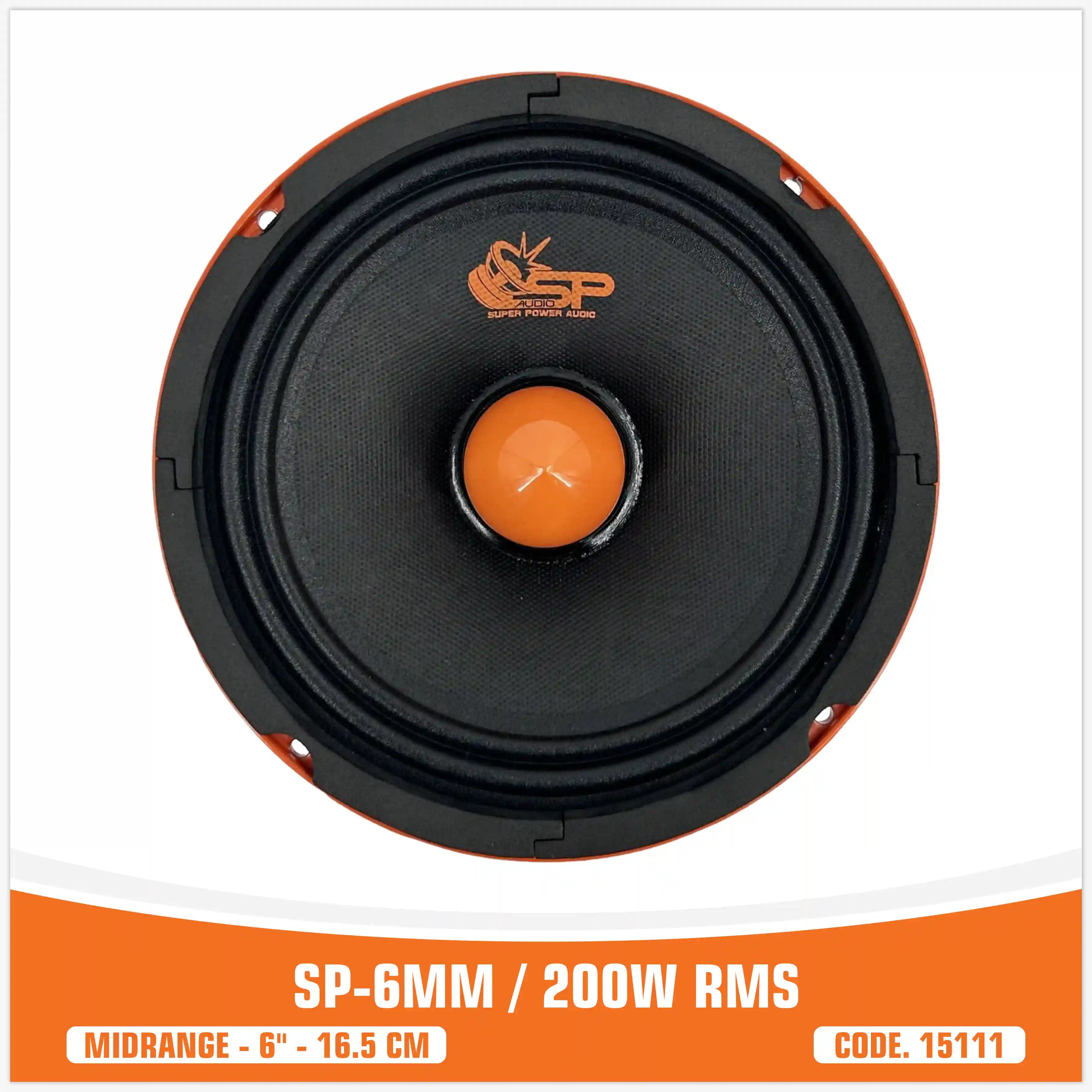 SP 6MM MIDRANGE EXTREME 6,5"/16,5CM 200W RMS (PAIR PRICE) NEW MODEL 2025