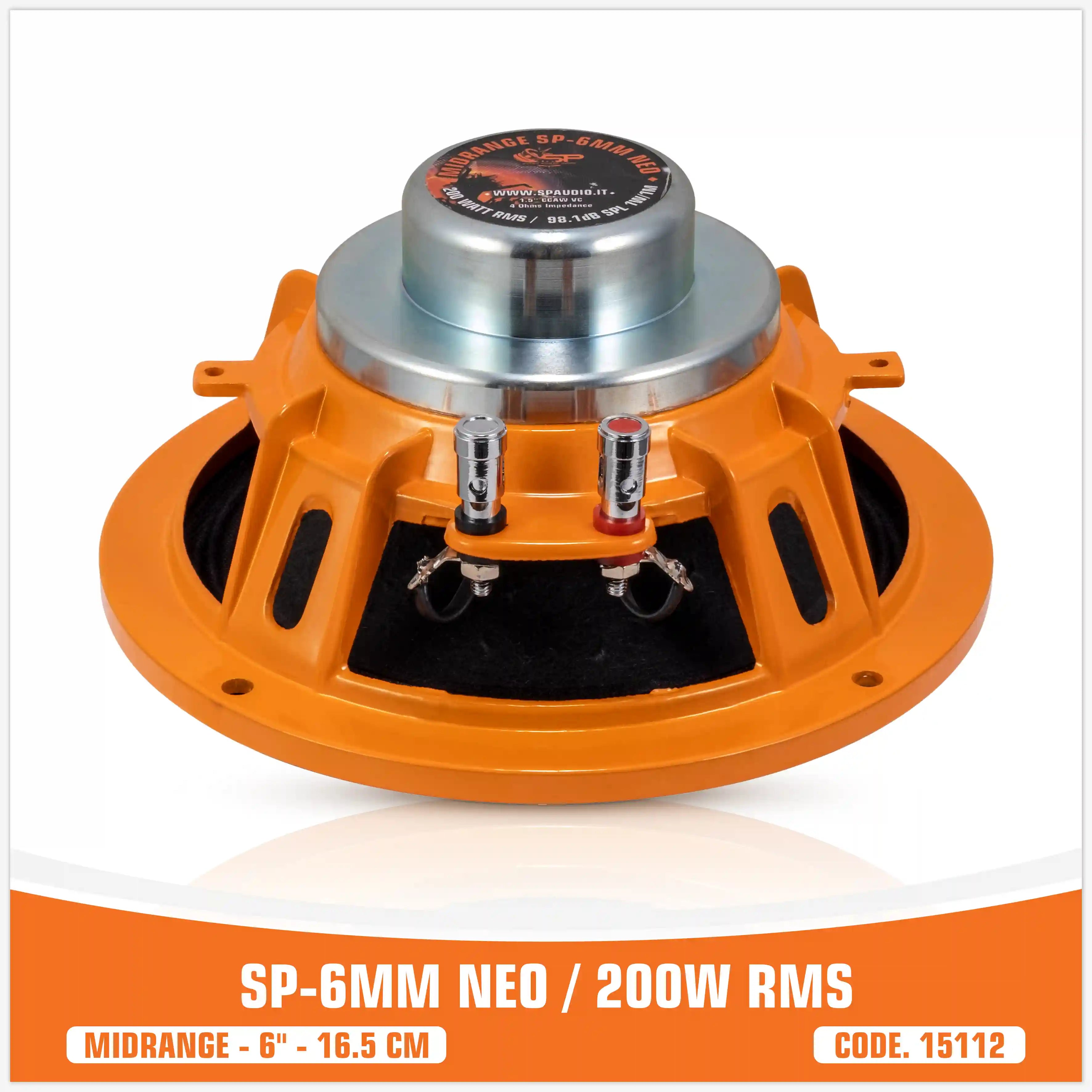 SP 6MM NEO MIDRANGE EXTREME 6,5"/16,5CM NEO MAGNET 200W RMS (UNIT PRICE)