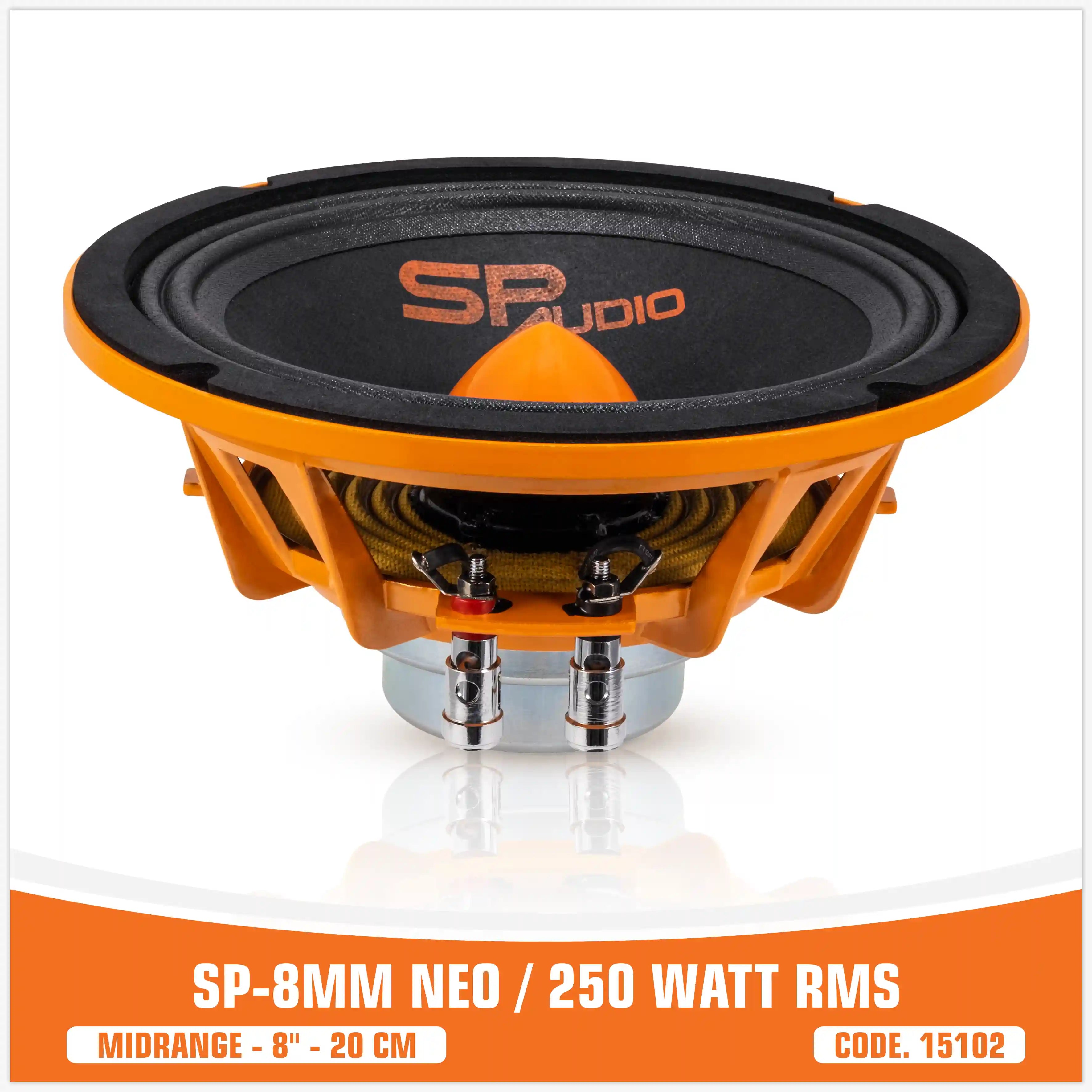 SP 8MM NEO MIDRANGE EXTREME 8"/20CM NEO MAGNET 250W RMS ( UNIT PRICE)
