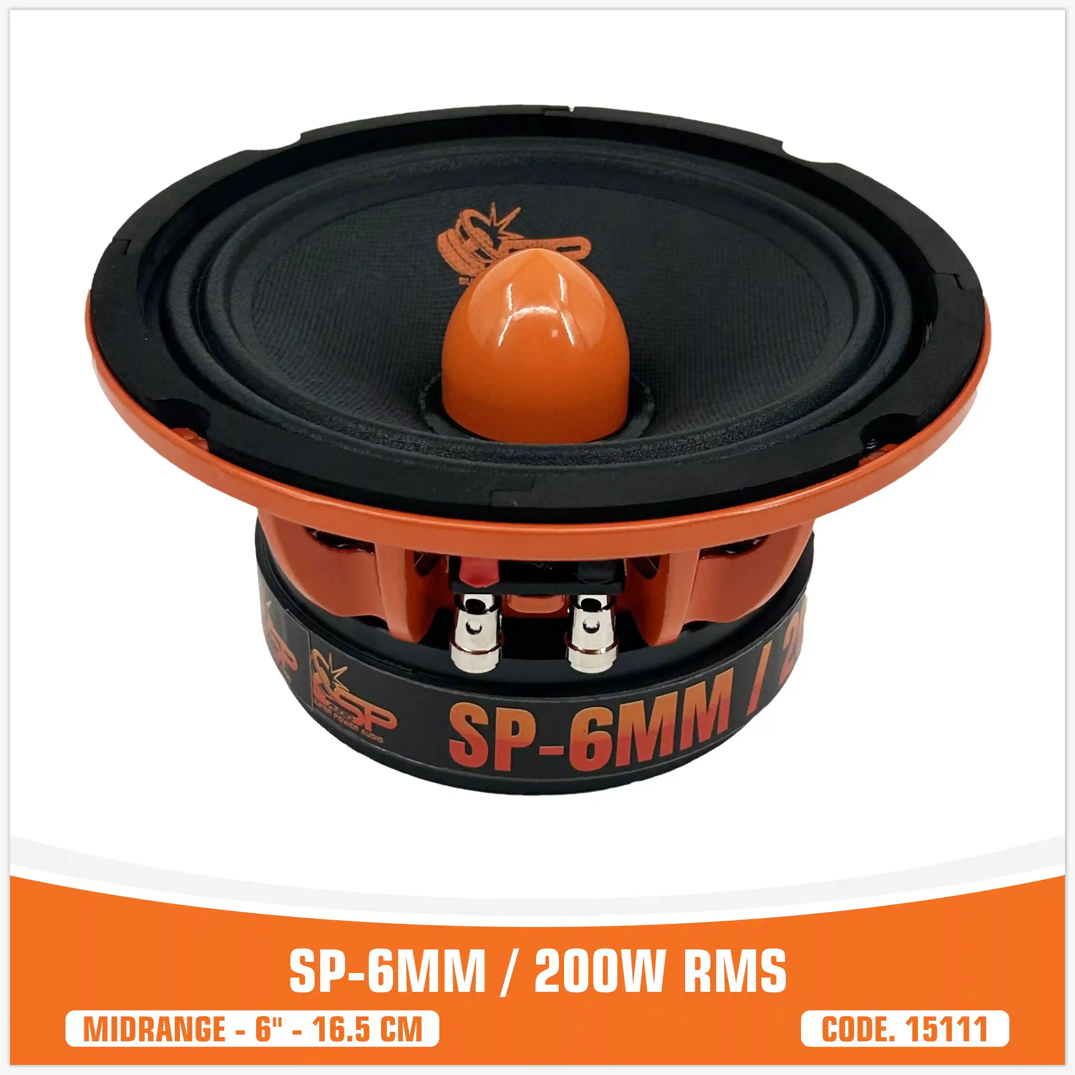 SP 6MM MIDRANGE EXTREME 6,5"/16,5CM 200W RMS (PAIR PRICE) NEW MODEL 2025