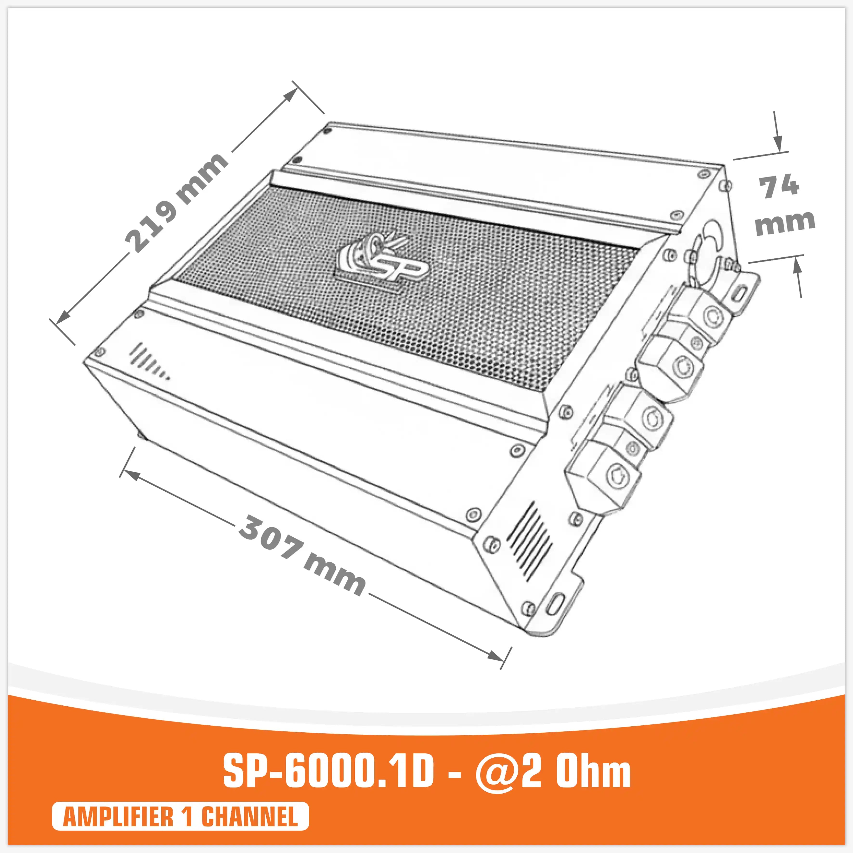 SP-6000.1D - @2 ohm