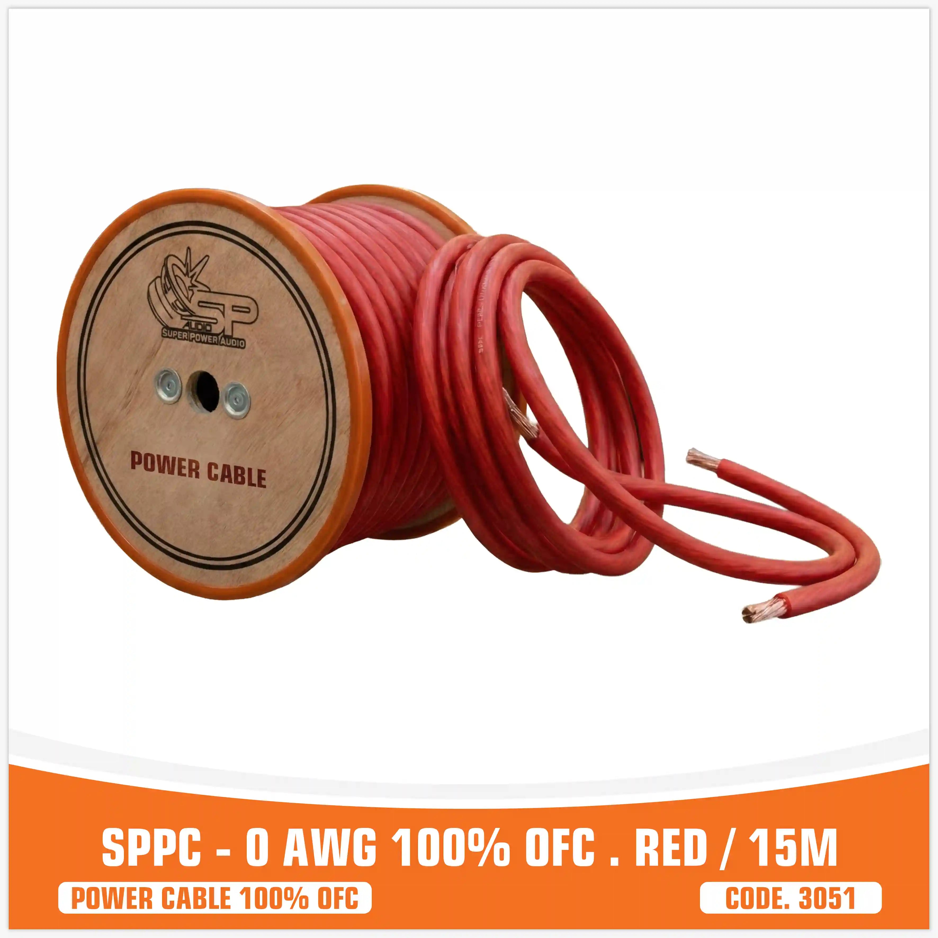 SP 0GA RED 100% OFC (15M/SPOOL)