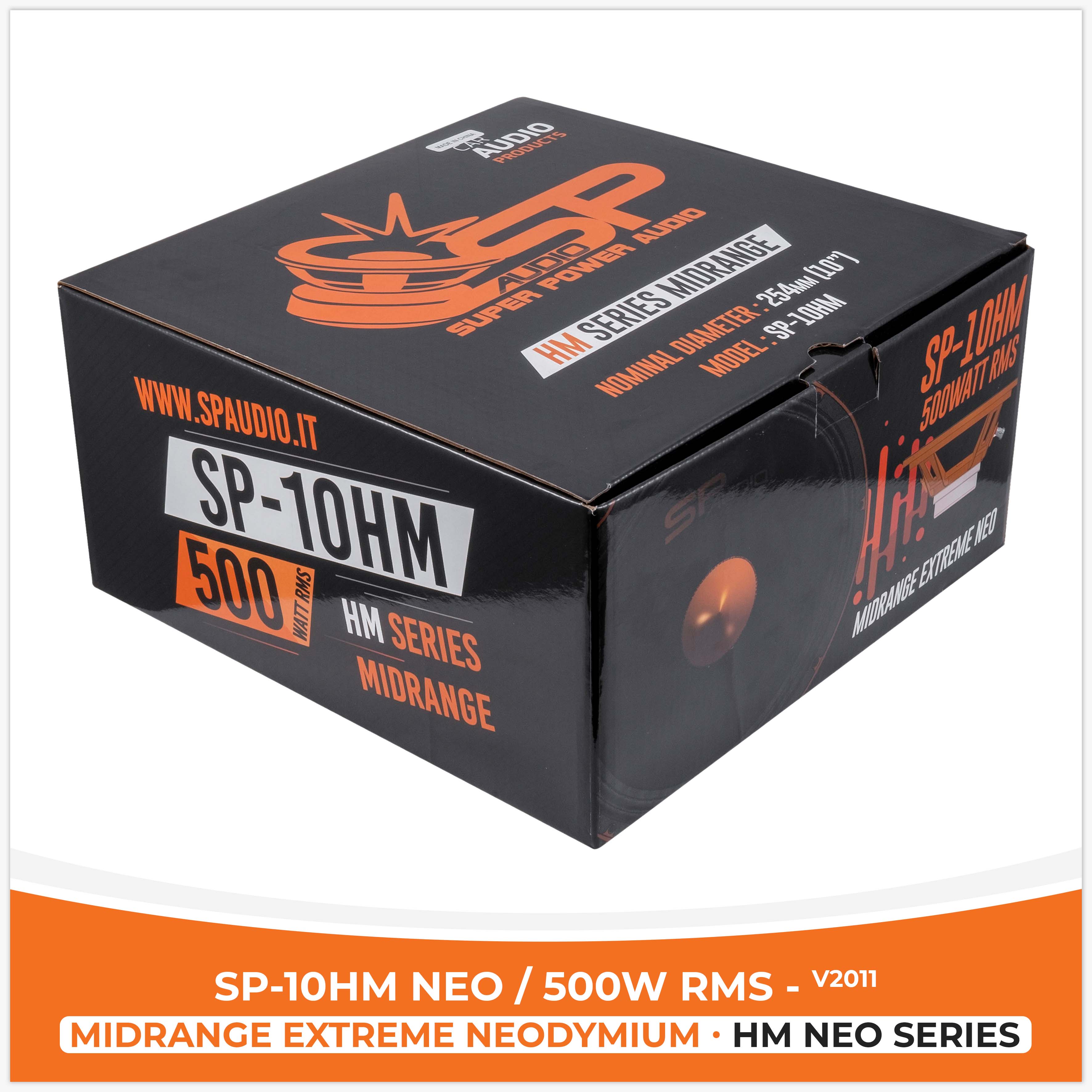 SP 10HM NEO MIDRANGE EXTREME 10"/25CM NEO MAGNET 500W RMS,  V2011 (UNIT PRICE)